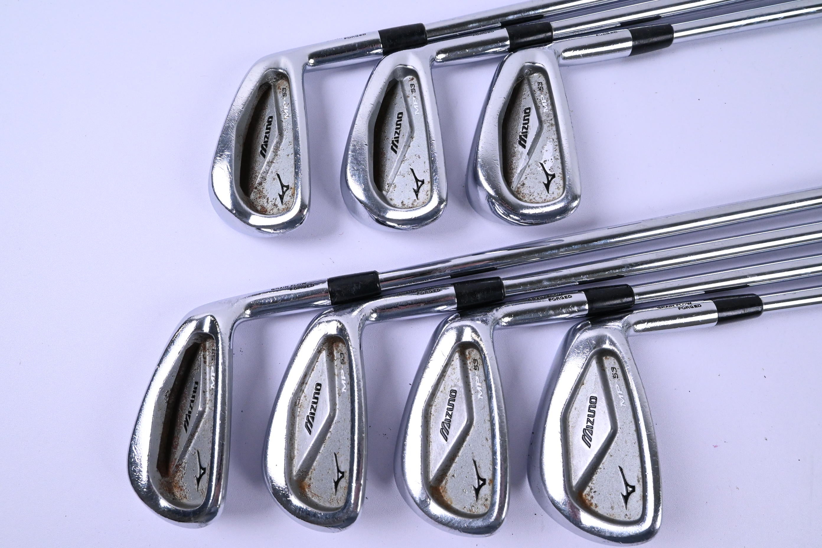 Mizuno MP-53 Irons / 4-PW / Stiff Flex Dynamic Gold SL R300 Shafts