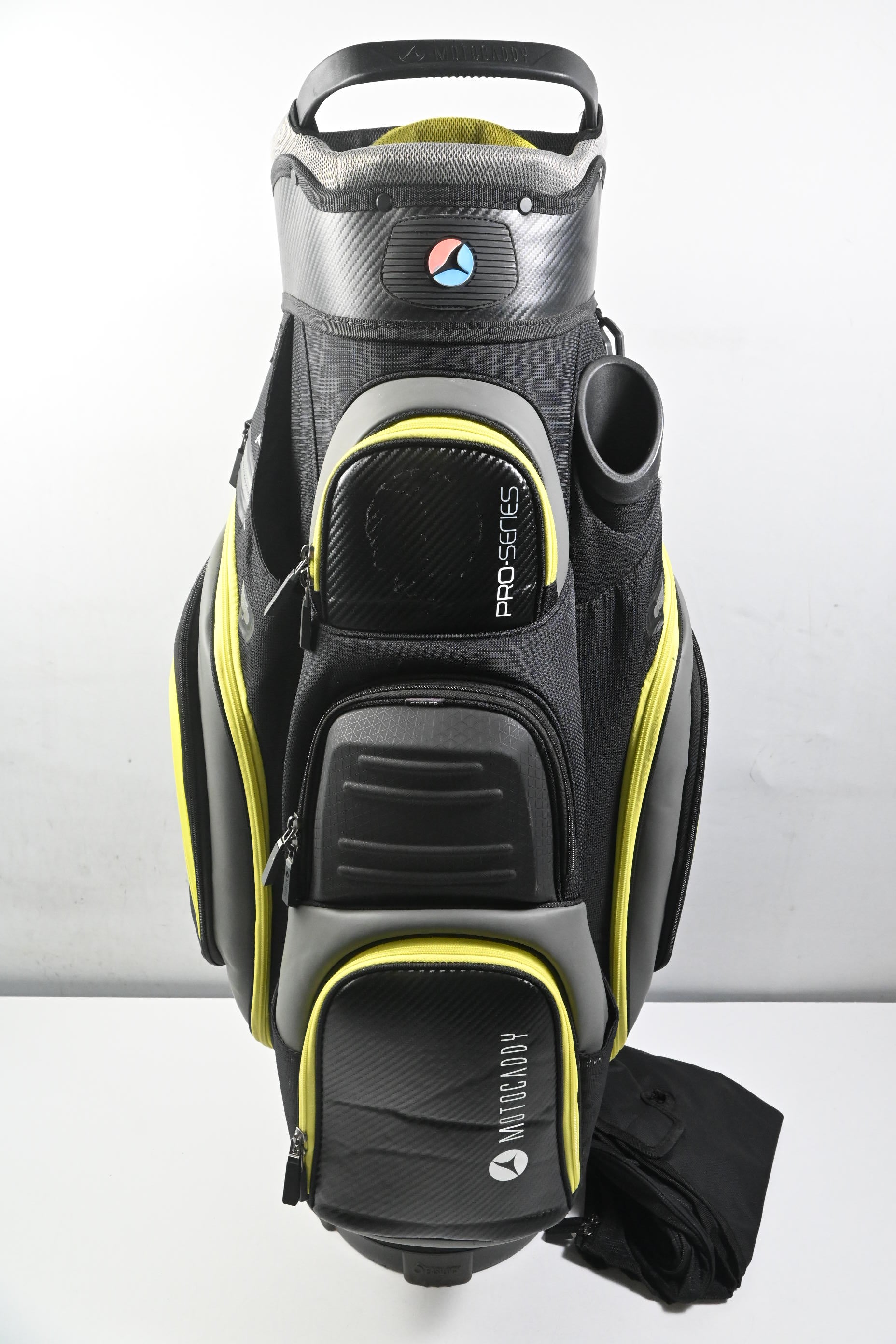 Motocaddy Pro Series Stand Bag / 14-Way Divider / Black, Grey & Yellow