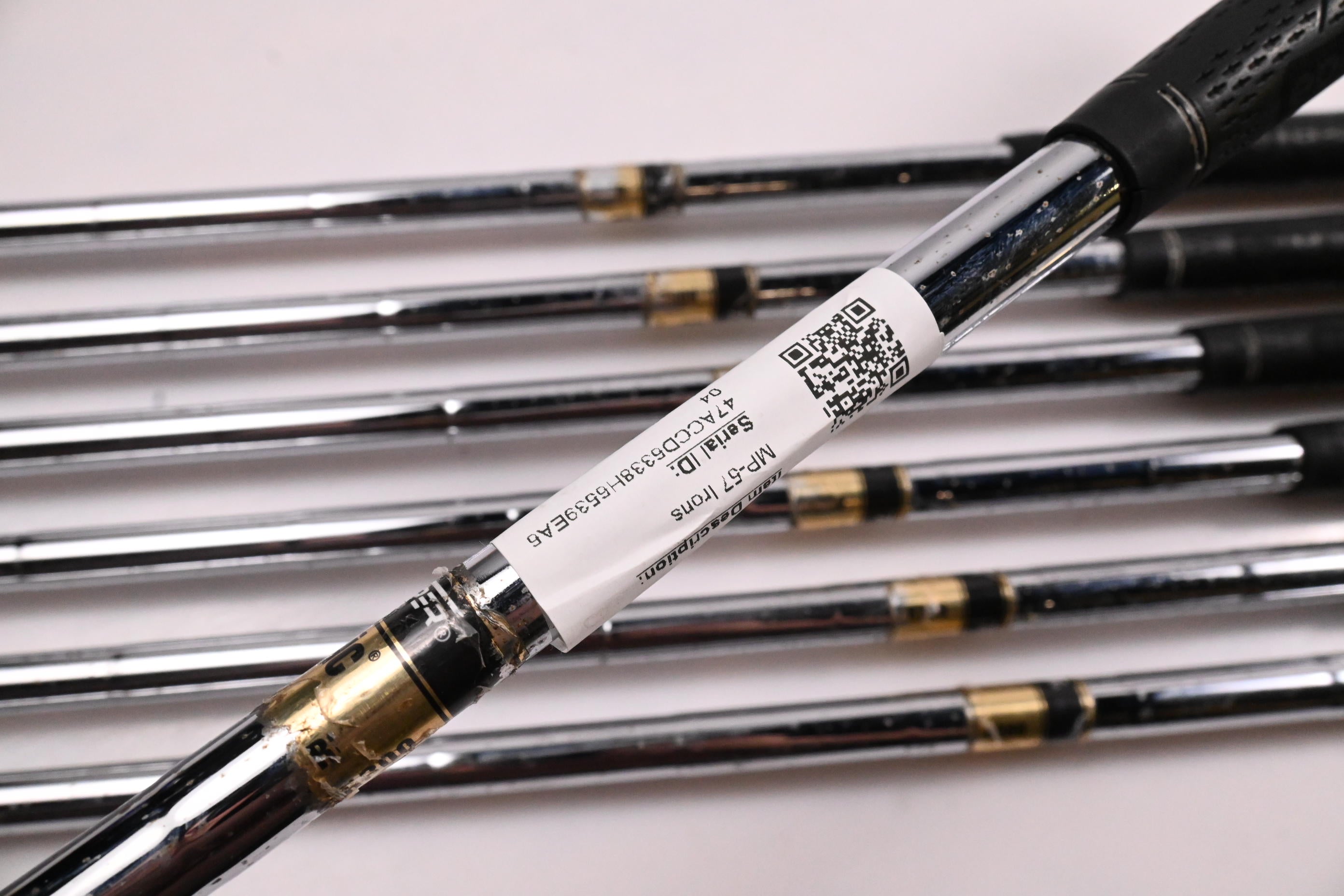 Mizuno MP-57 Irons / 4-PW / Regular Flex True Temper Dynamic Gold R300 Shafts