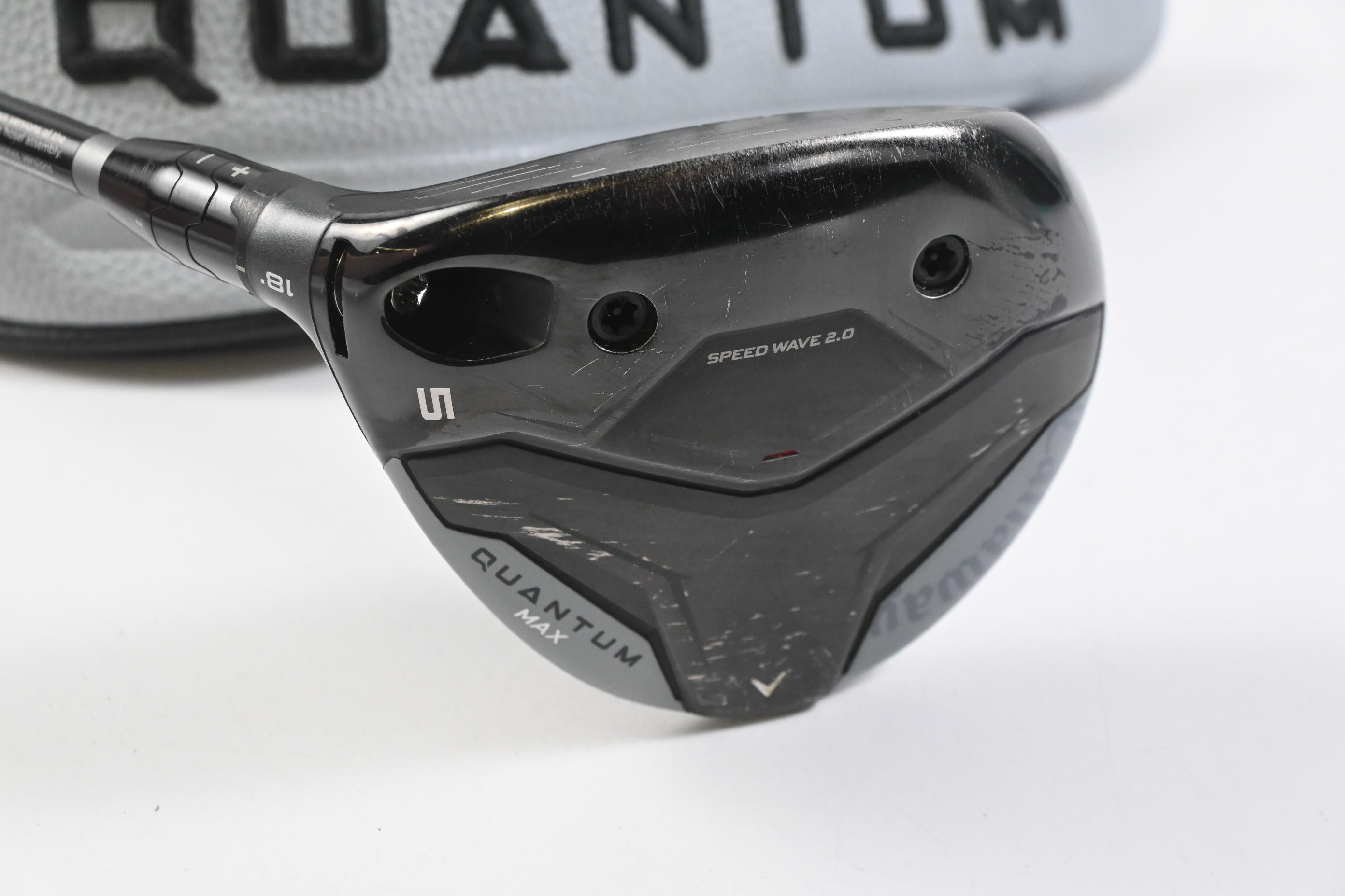 Left Hand Callaway Quantum Max #5 Wood / 18 Degree / Regular Flex Denali Frost
