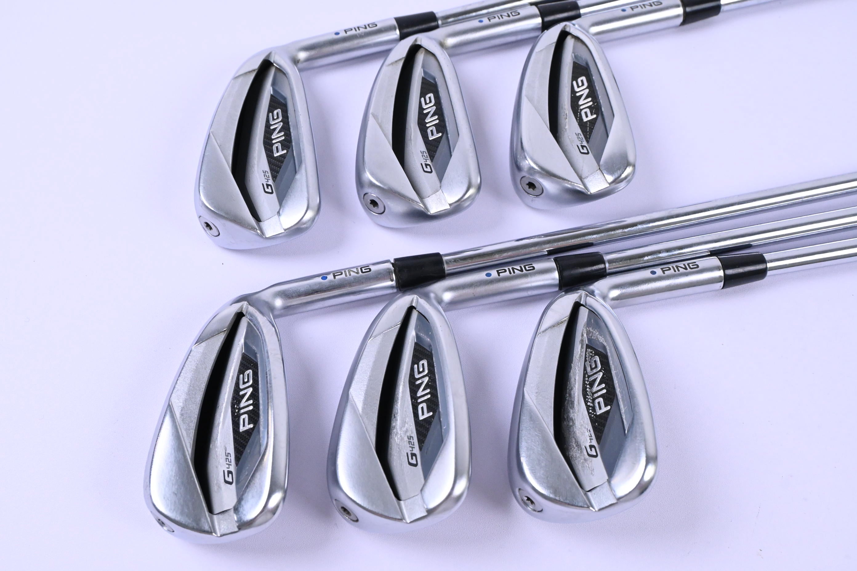 Ping G425 Irons / 5-PW / Blue Dot / Stiff Flex Ping AWT 2.0 Shafts