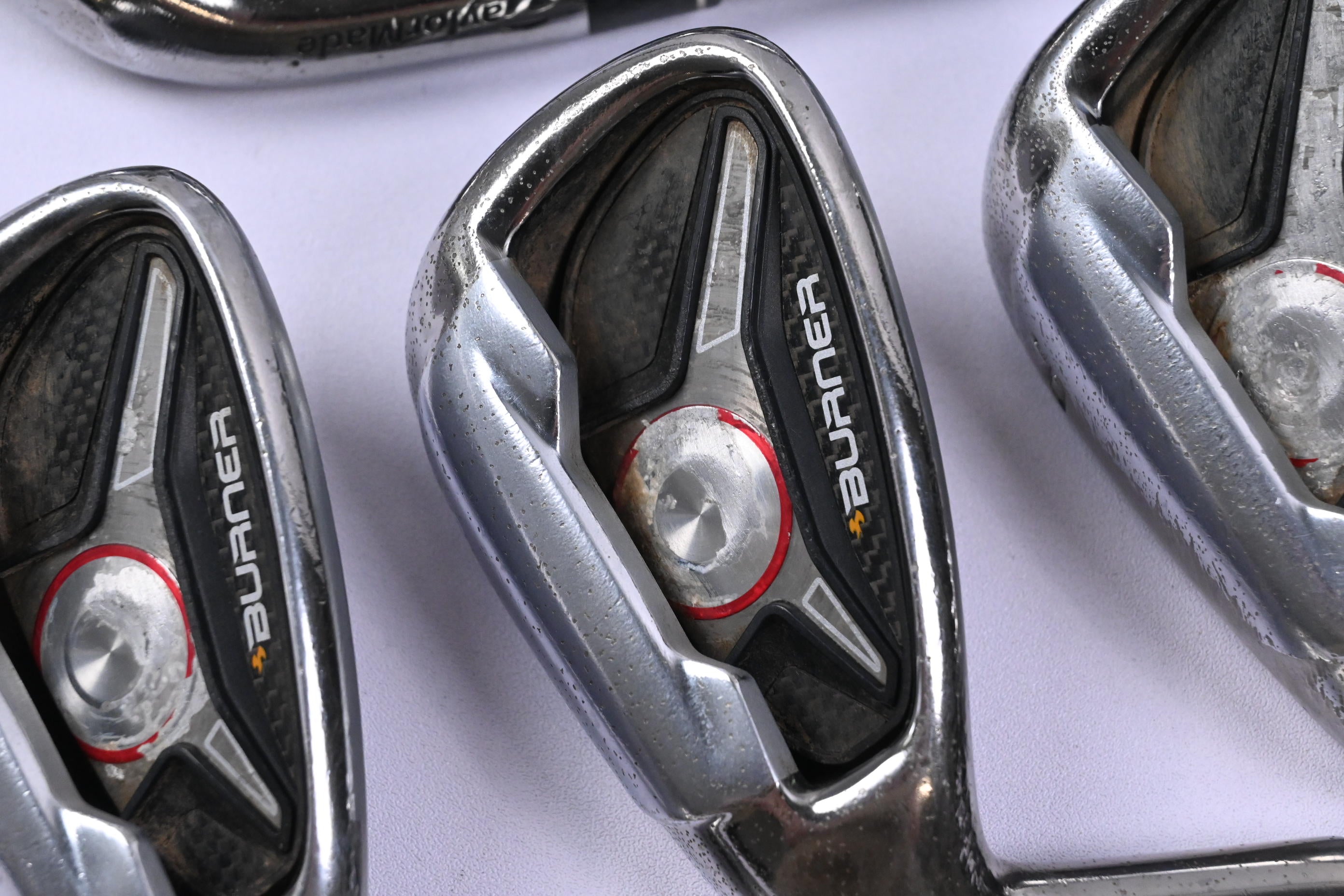 Left Hand Taylormade Burner Irons / 5-SW / Regular Flex REAX 60 Shafts