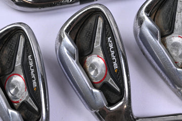 Left Hand Taylormade Burner Irons / 5-SW / Regular Flex REAX 60 Shafts