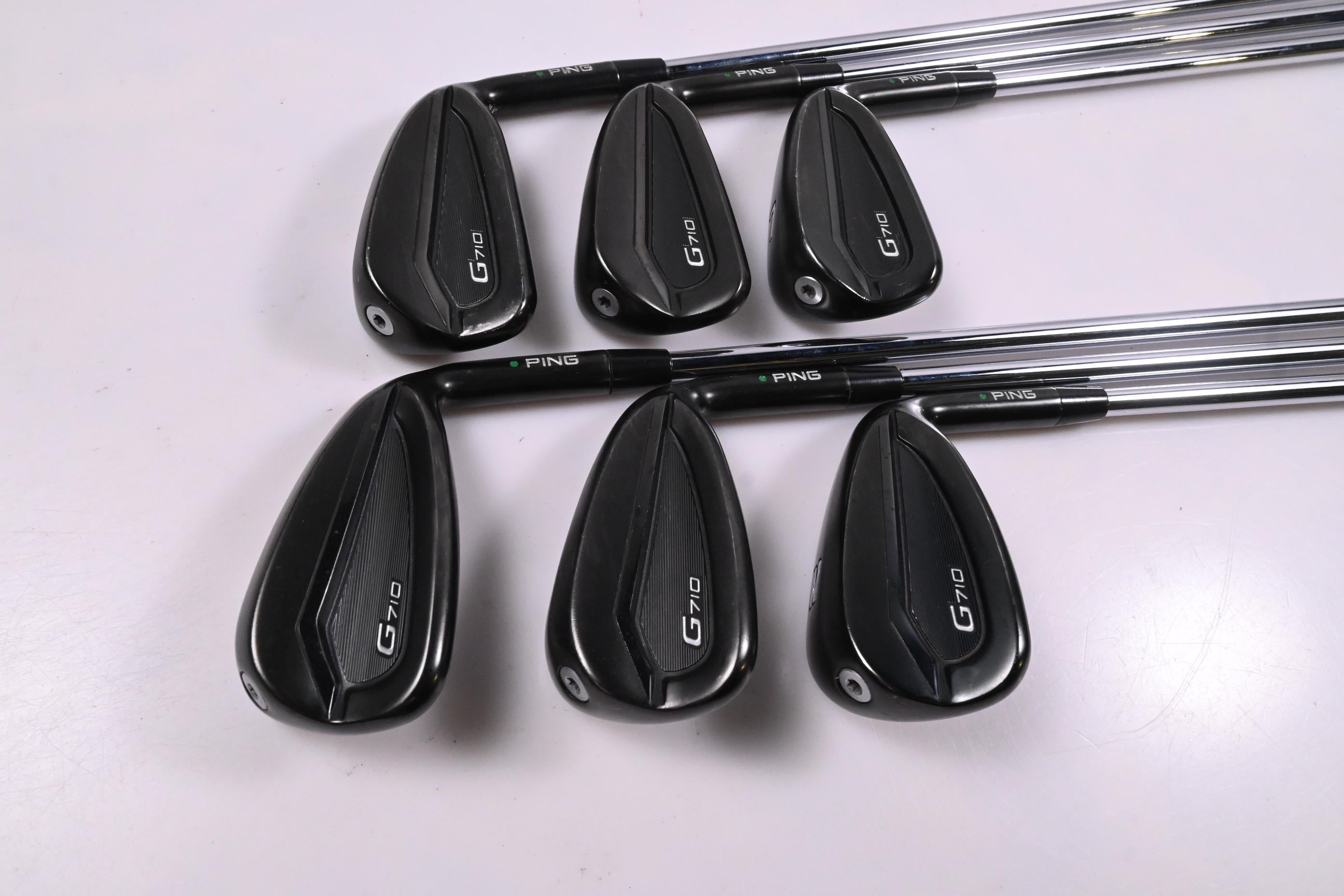 Ping G710 Irons / 5-PW / Green Dot / X-Flex Project X LZ 125 Shafts
