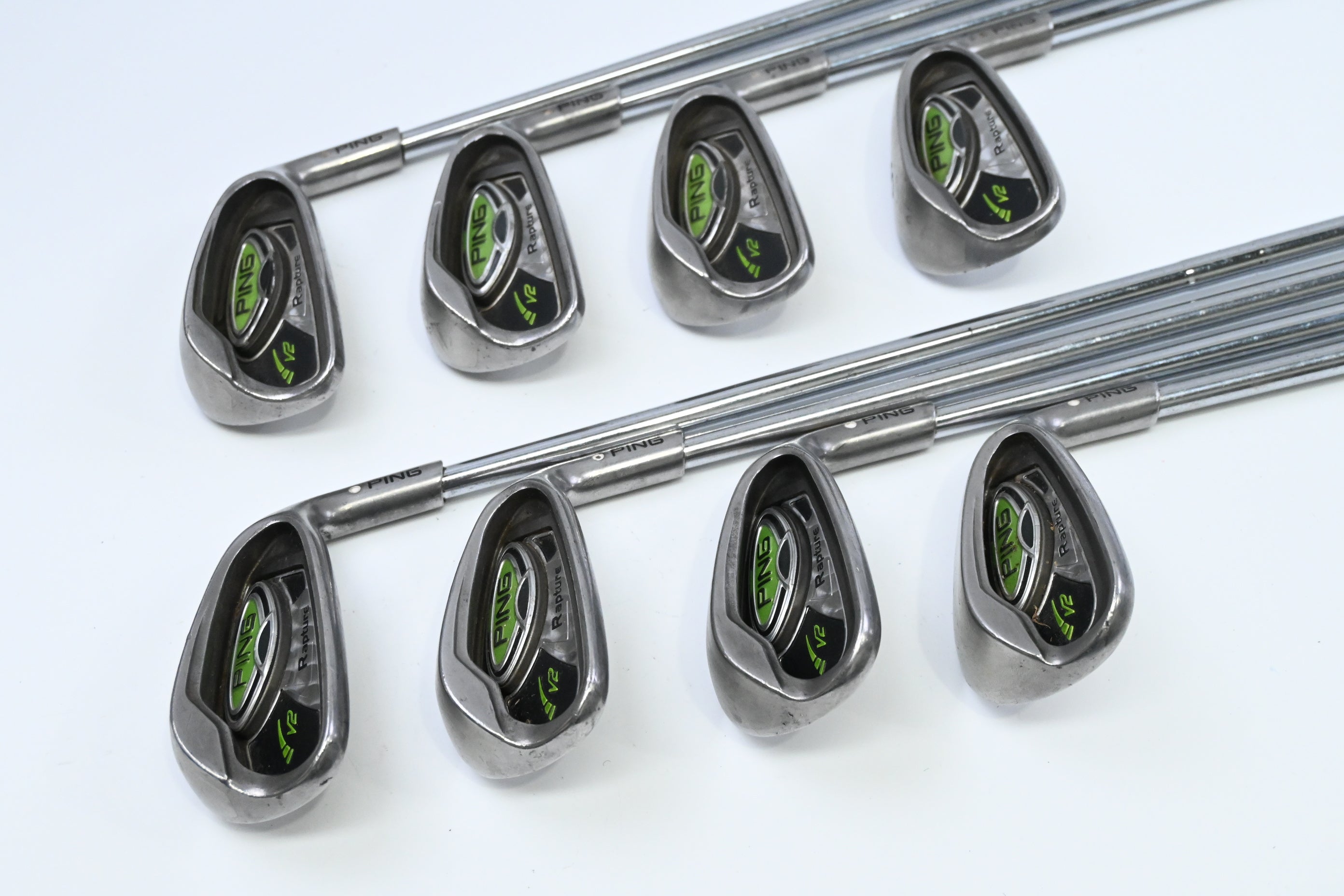 Ping Rapture V2 Irons / 5-PW+UW+SW / White Dot / Regular Flex Ping AWT 2.0