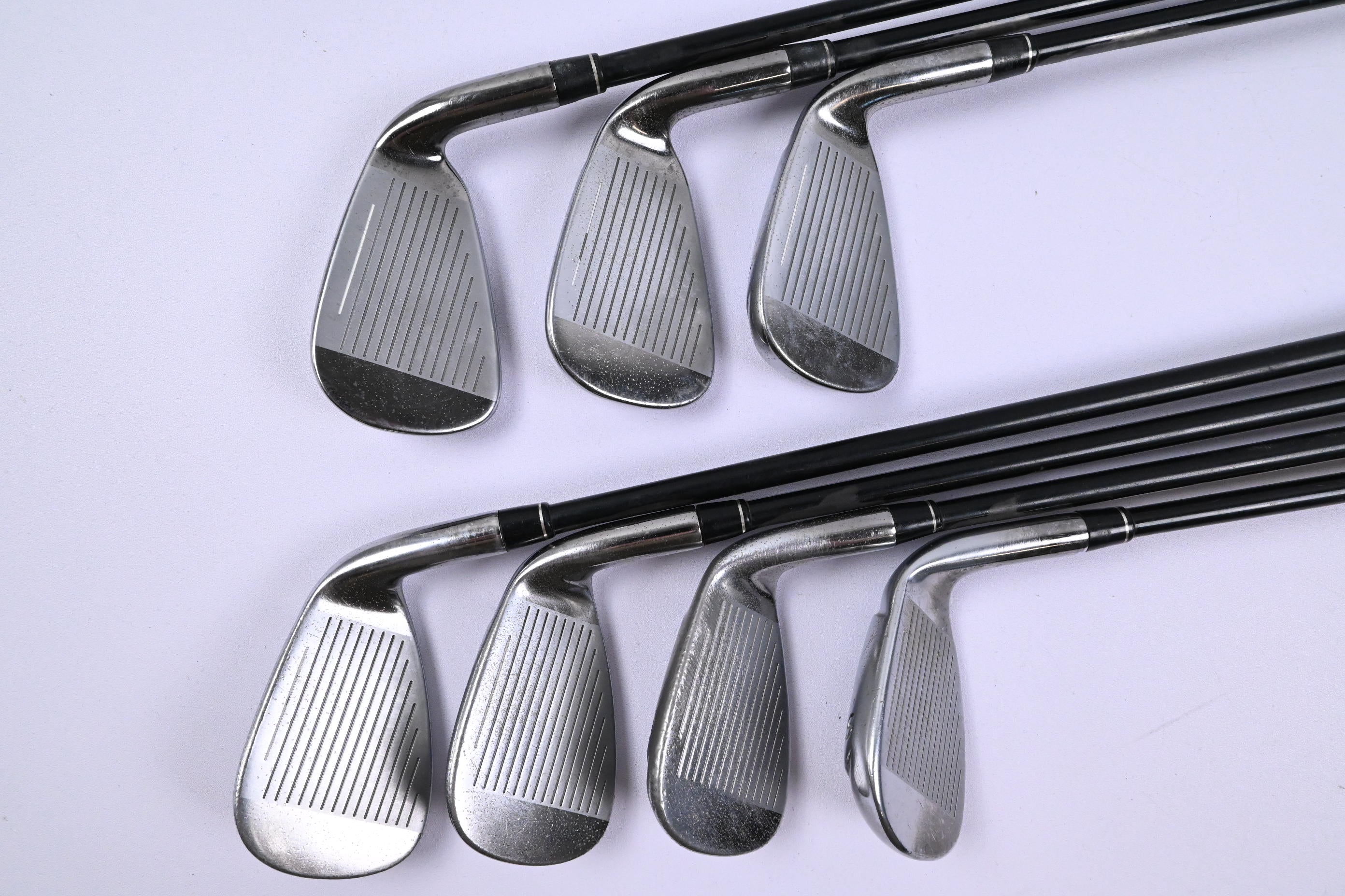 Left Hand Taylormade Burner Irons / 5-SW / Regular Flex REAX 60 Shafts