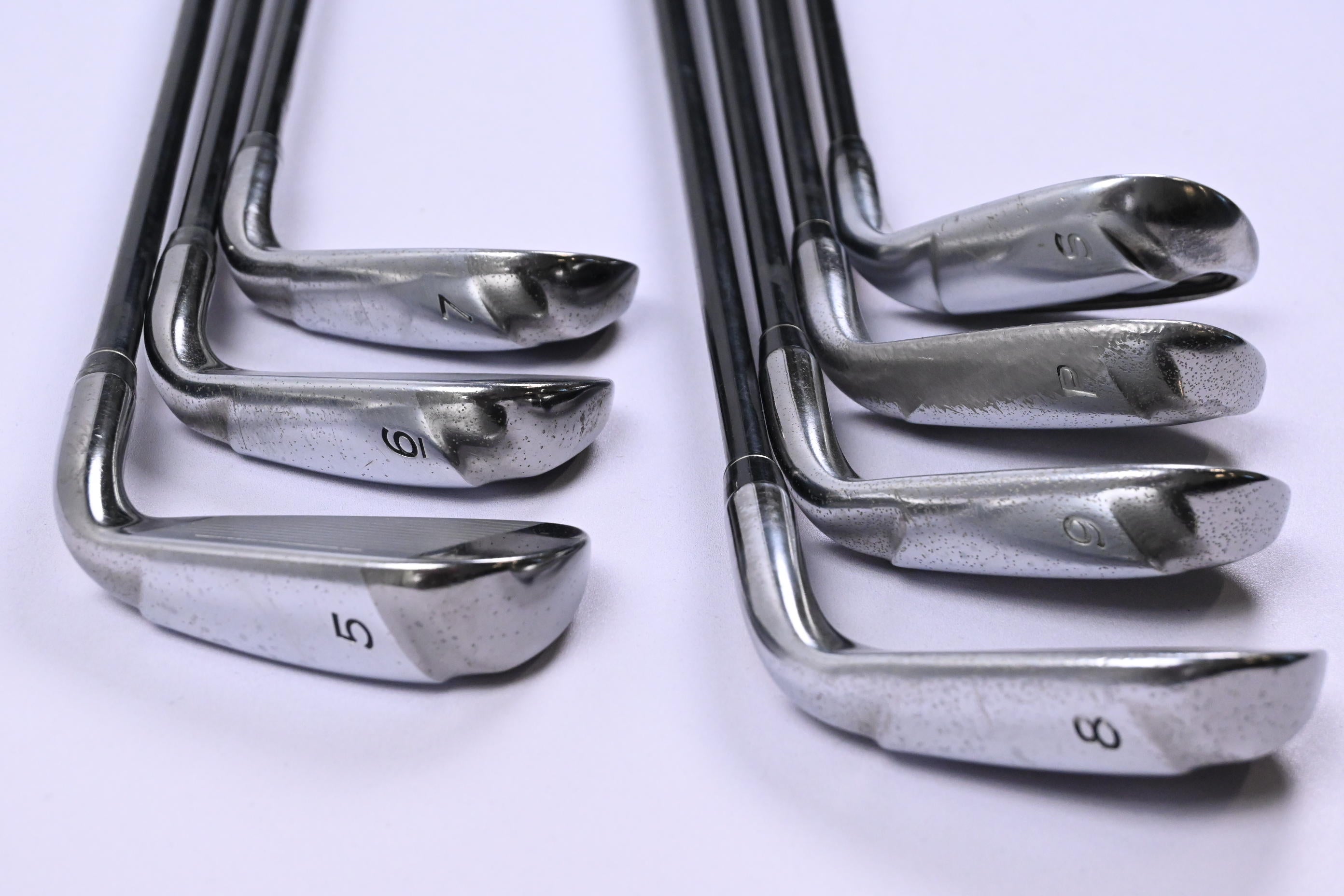 Left Hand Taylormade Burner Irons / 5-SW / Regular Flex REAX 60 Shafts