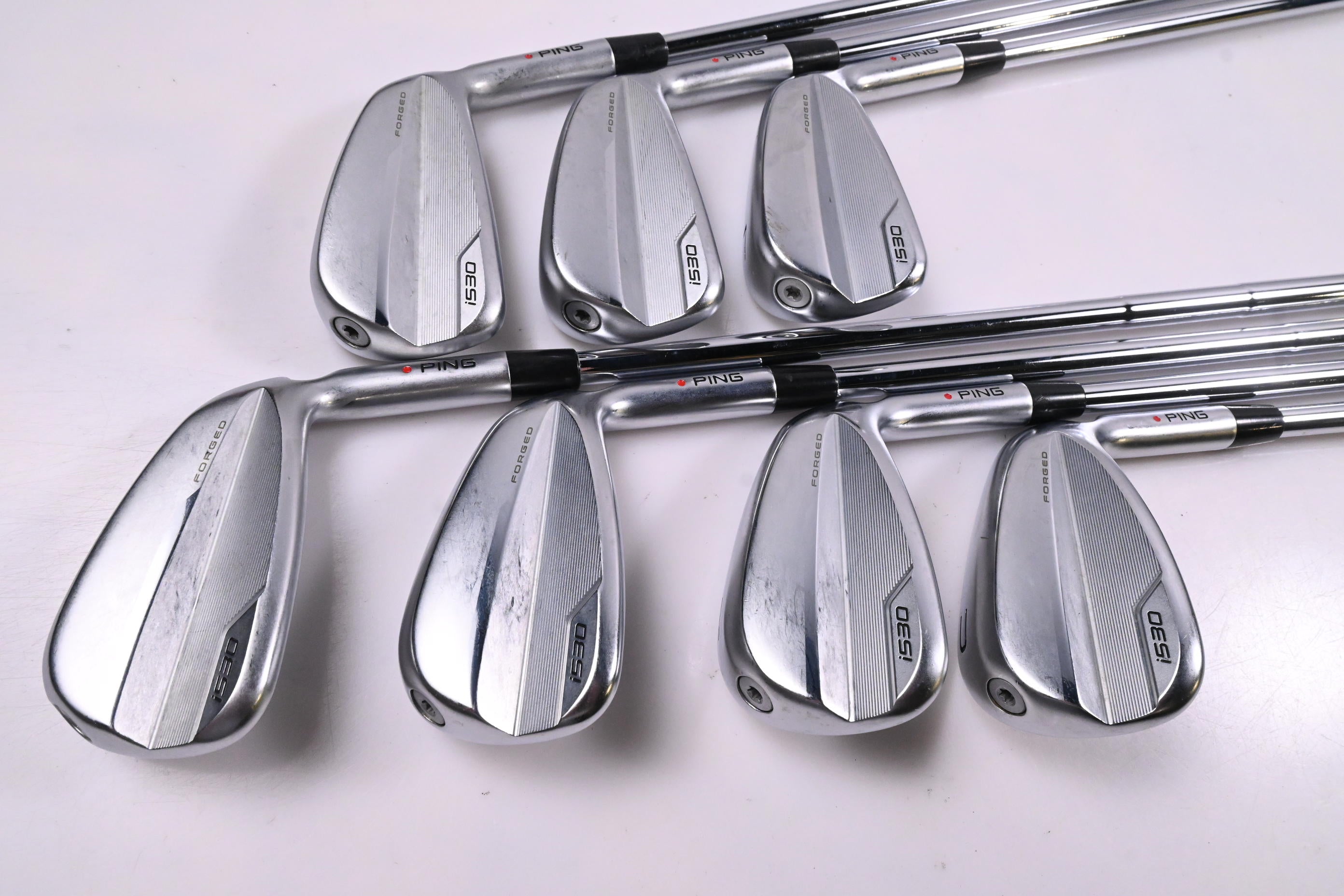 Ping i530 Irons / 5-PW+GW / Red Dot / Stiff Flex Dynamic Gold 120 S300 Shafts