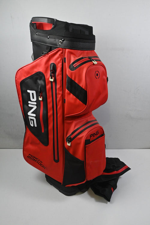 Ping Pioneer Monsoon Cart Bag / 14-Way Divider / Red, Black