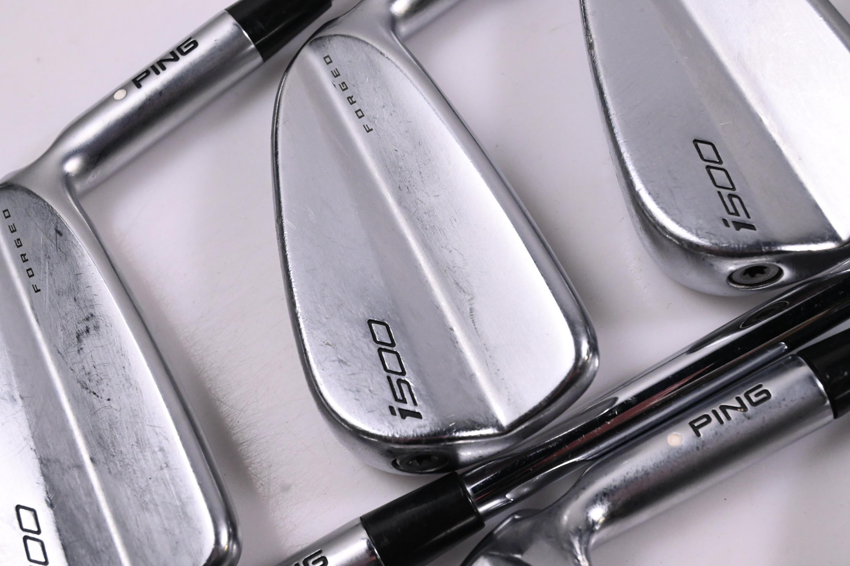 Ping i500 Irons / 4-PW+GW / White Dot / Stiff Flex Dynamic Gold S300 Shafts