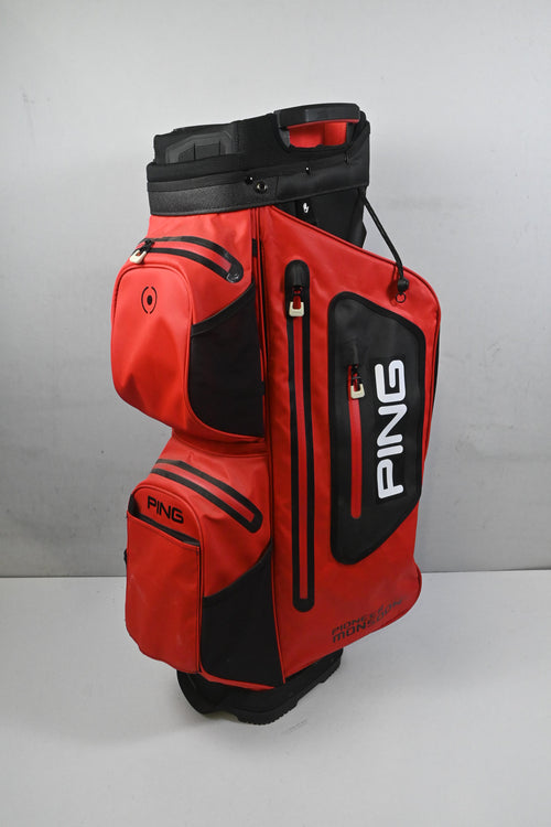 Ping Pioneer Monsoon Cart Bag / 14-Way Divider / Red, Black