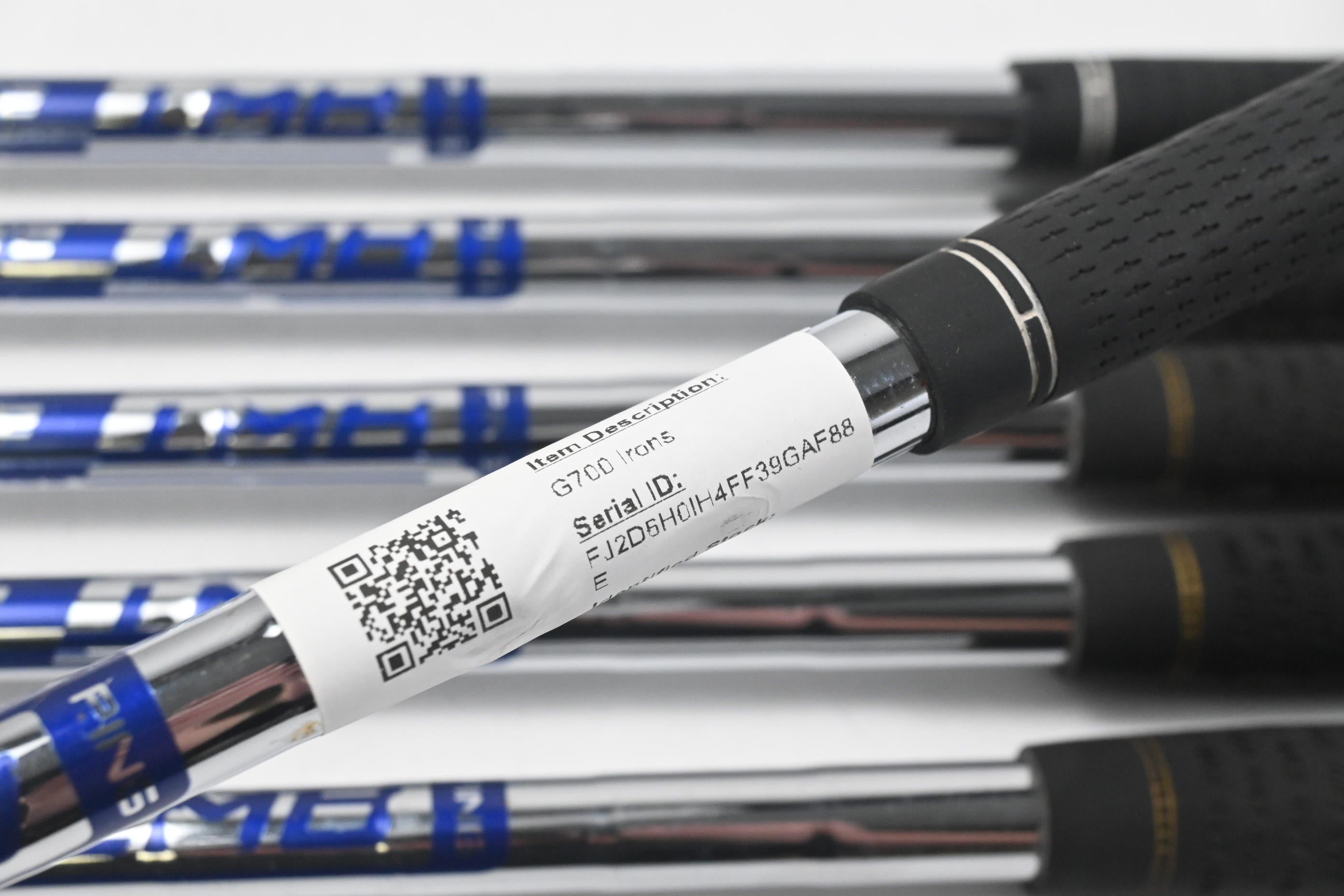 Ping G700 Irons / 5-PW / Blue Dot / Regular Flex Ping AWT 2.0 Shafts