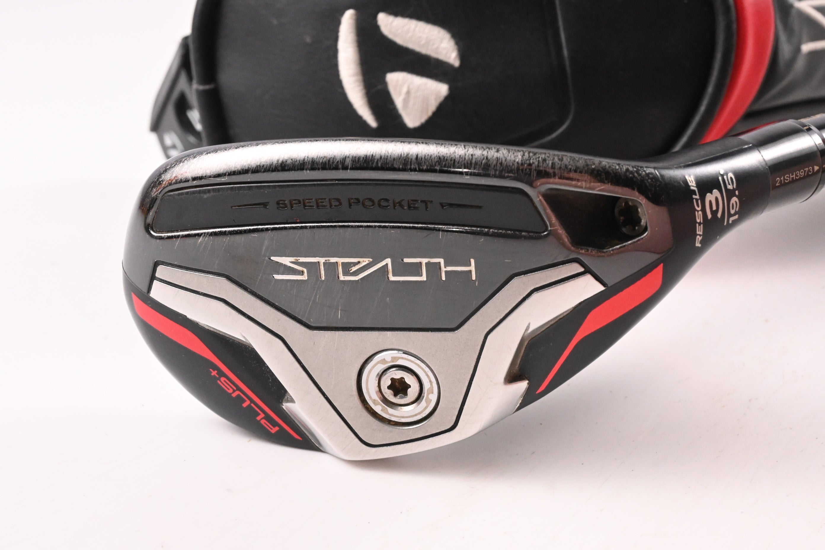 Taylormade Stealth Plus #3 Hybrid / 19.5 Degree / Stiff Flex HZRDUS Smoke Red 80