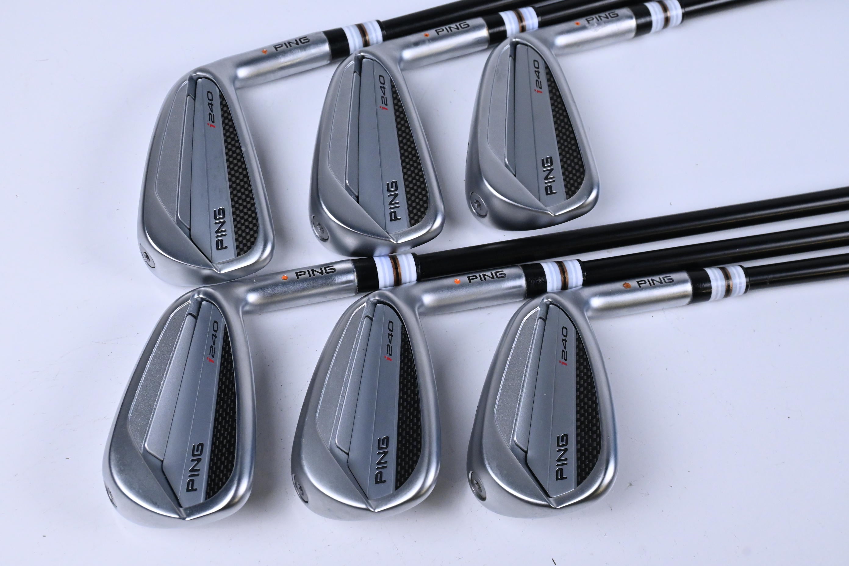 Ping I240 Irons / 5-PW / Orange Dot / Regular Flex Project X LZ Shafts