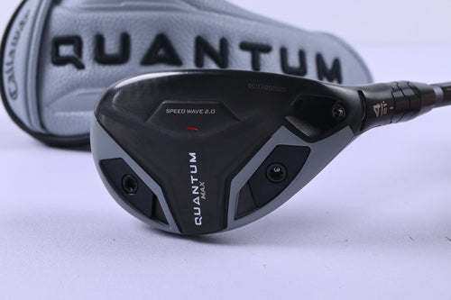 Callaway Quantum Max #4 Hybrid / 21 Degree / Stiff Flex Denali Frost Silver 70