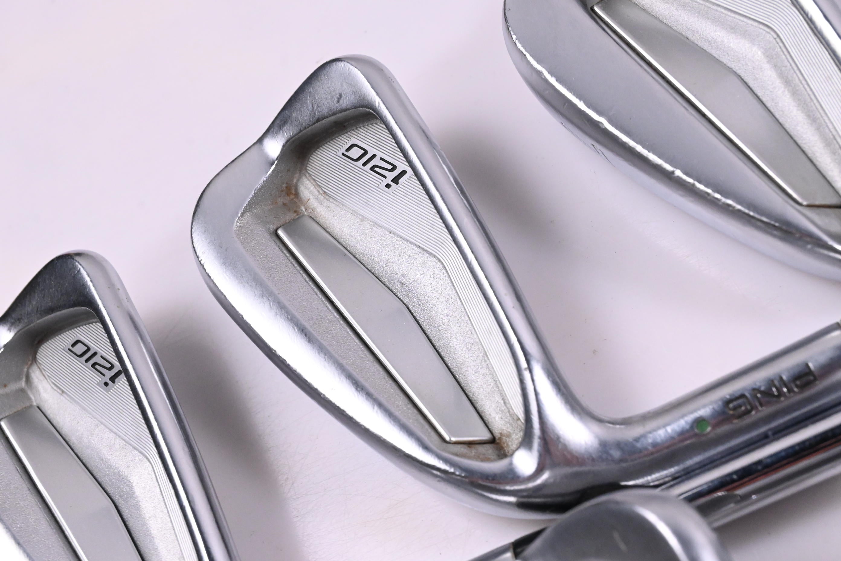 Left Hand Ping i210 Irons / 5-PW / Green Dot / Stiff Flex N.S.Pro Modus³ Tour 120