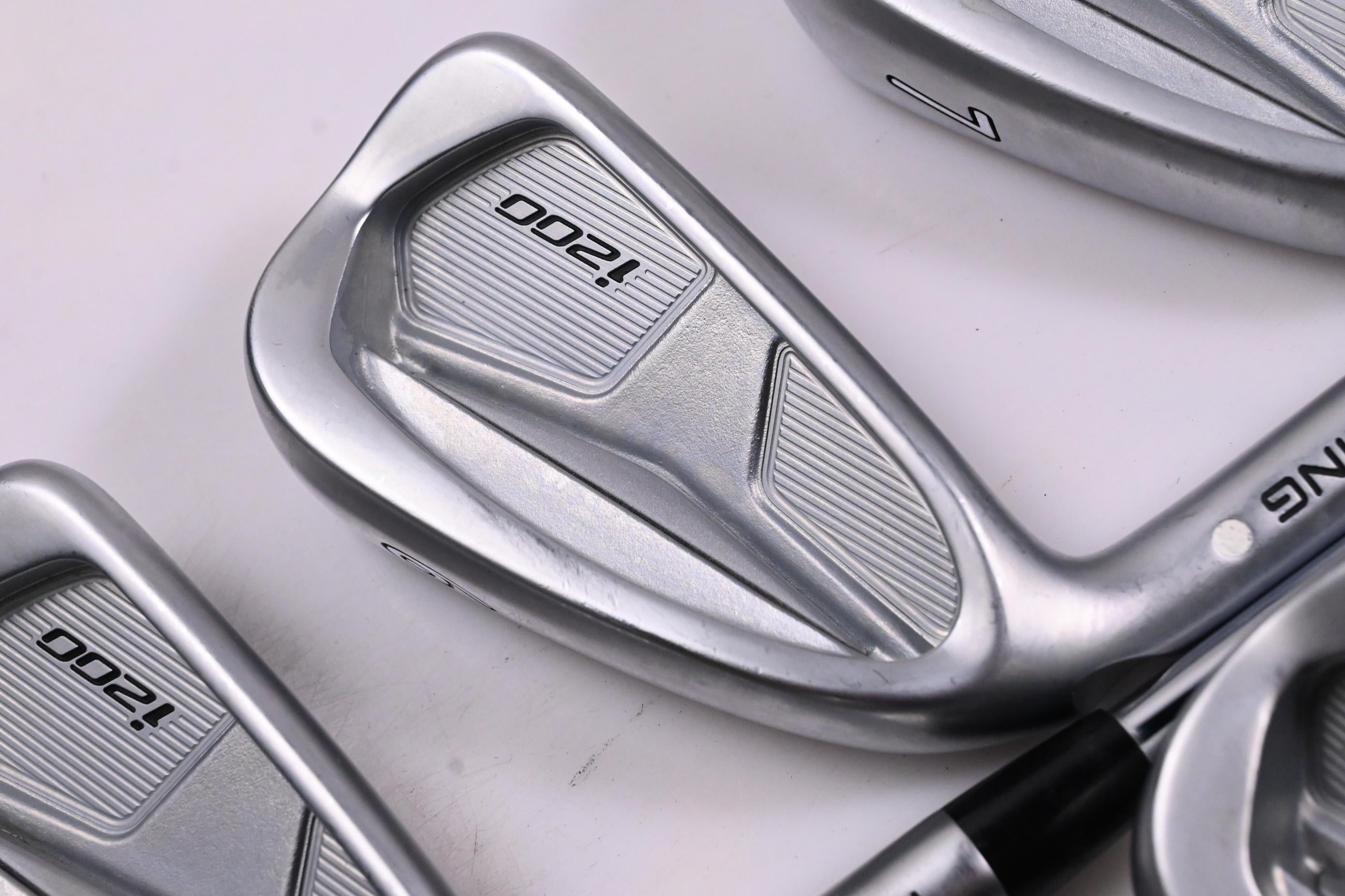 Left Hand Ping i200 Irons / 5-PW / White Dot / Regular Flex Ping AWT 2.0 Shafts
