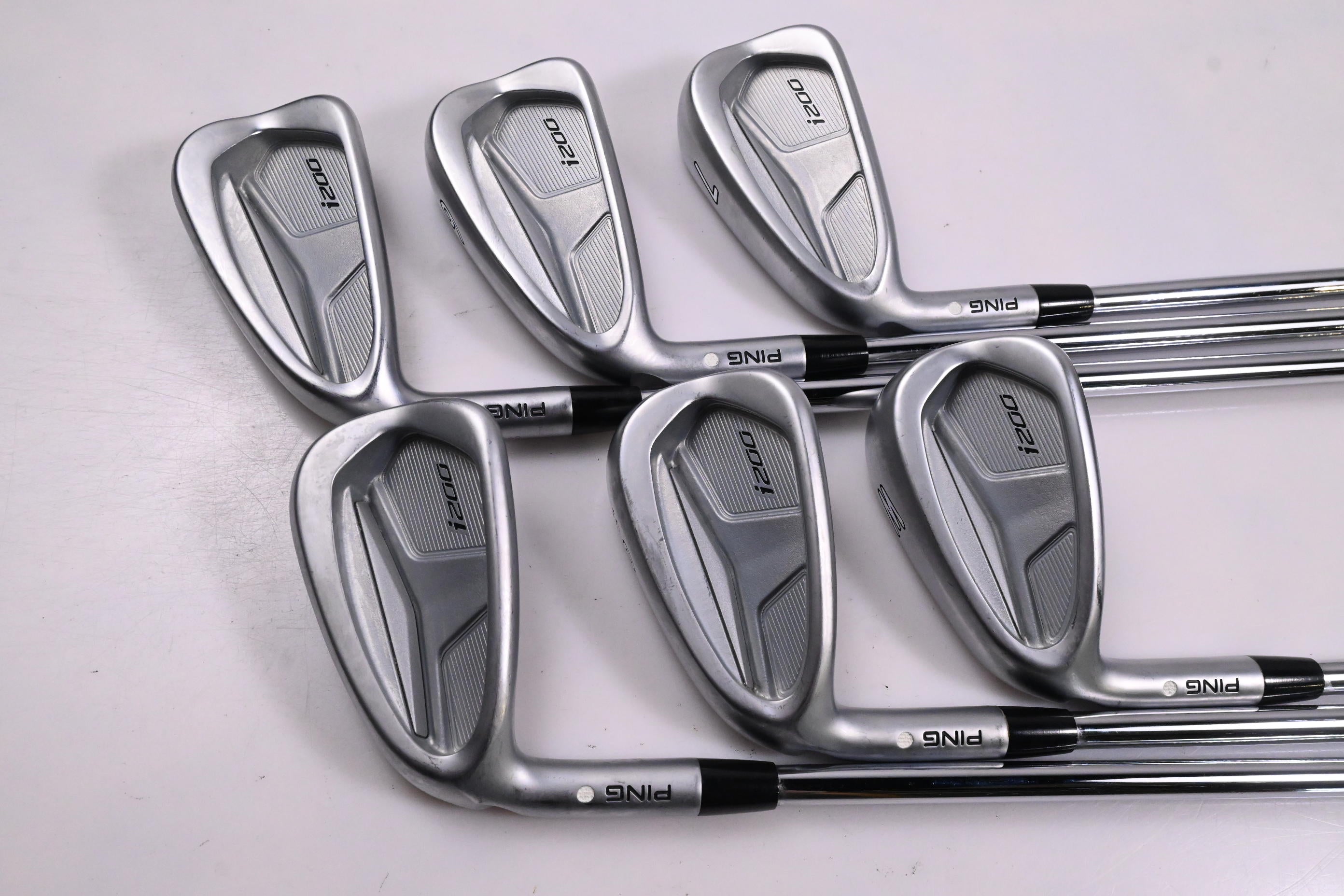 Left Hand Ping i200 Irons / 5-PW / White Dot / Regular Flex Ping AWT 2.0 Shafts