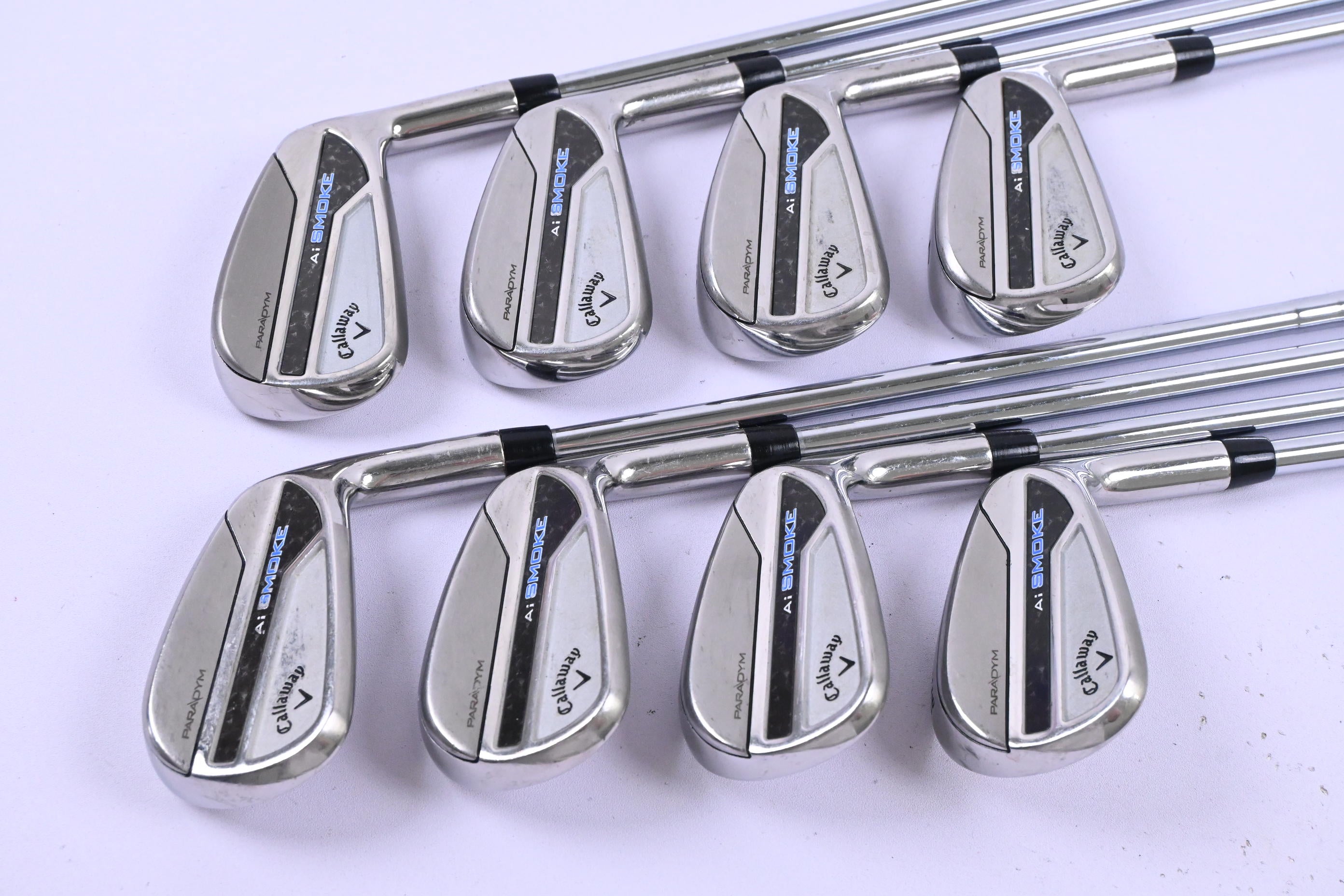 Callaway Paradym Ai Smoke Irons / 4-PW+GW / Stiff Flex AMT Red S300 Shafts