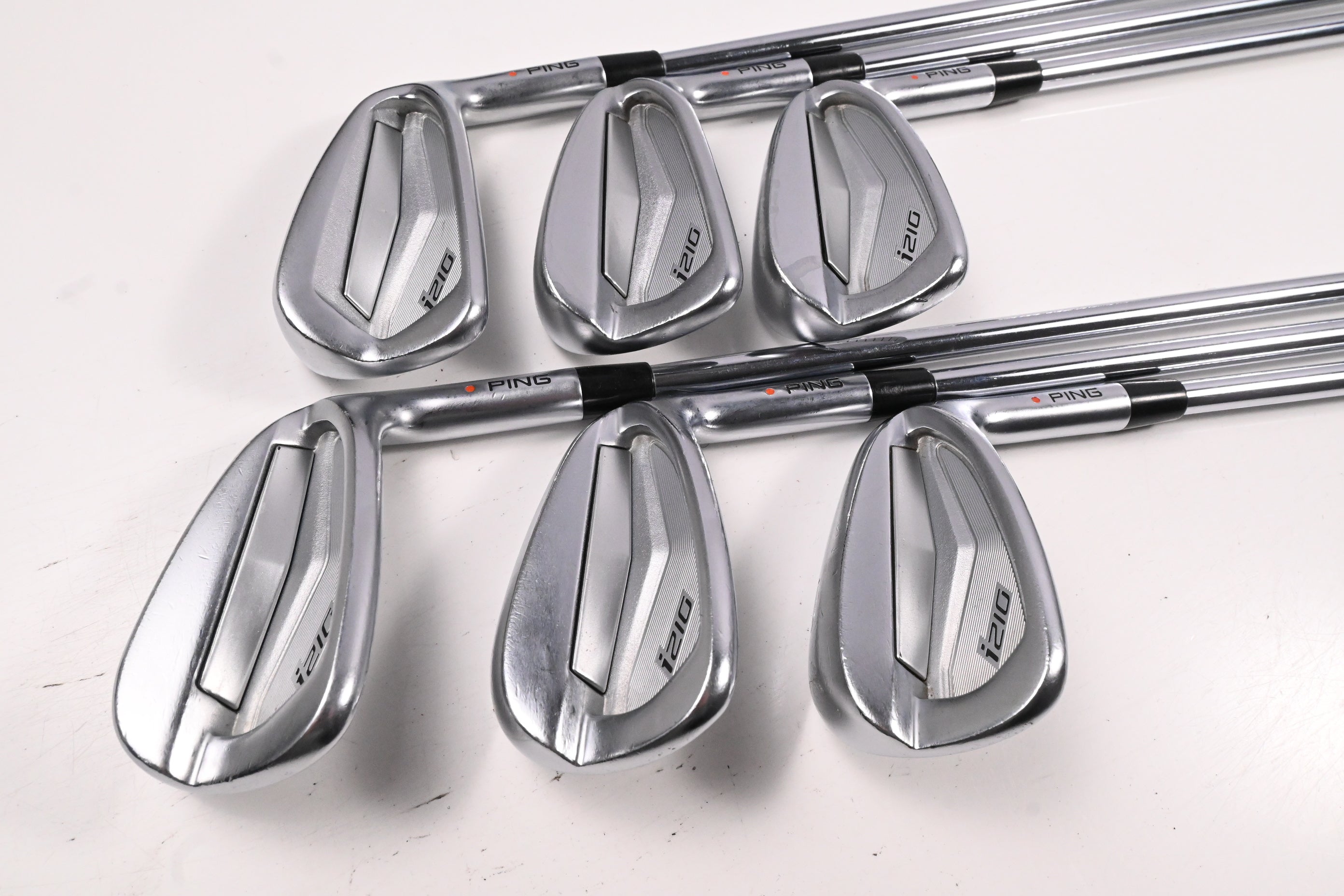 Ping i210 Irons / 6-PW+GW / Orange Dot / Regular Flex Ping AWT 2.0 Shafts