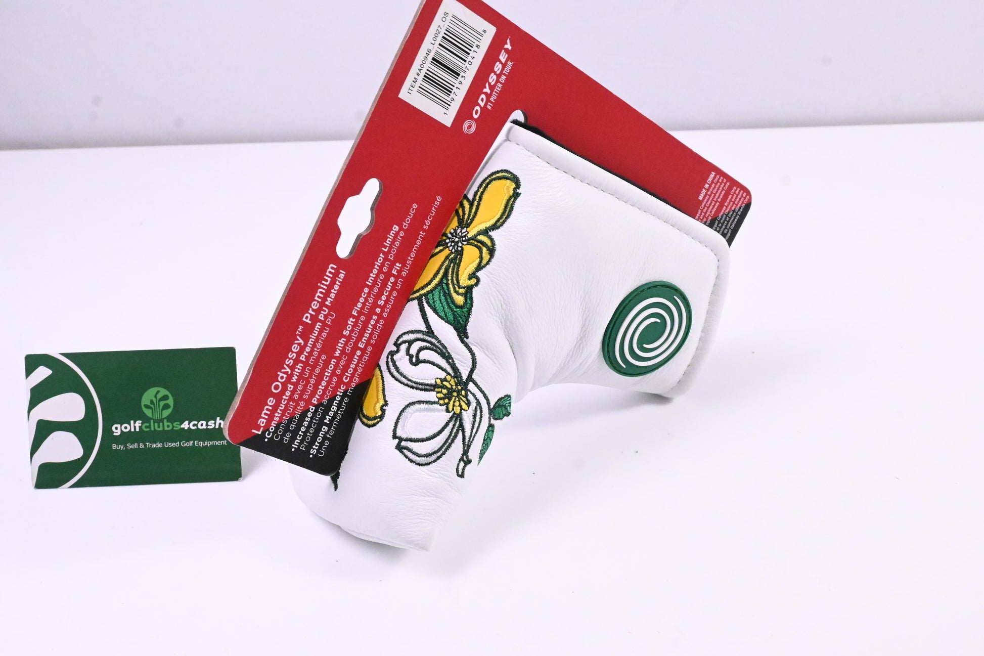 Odyssey 2025 Masters Putter Headcover / Blade / White