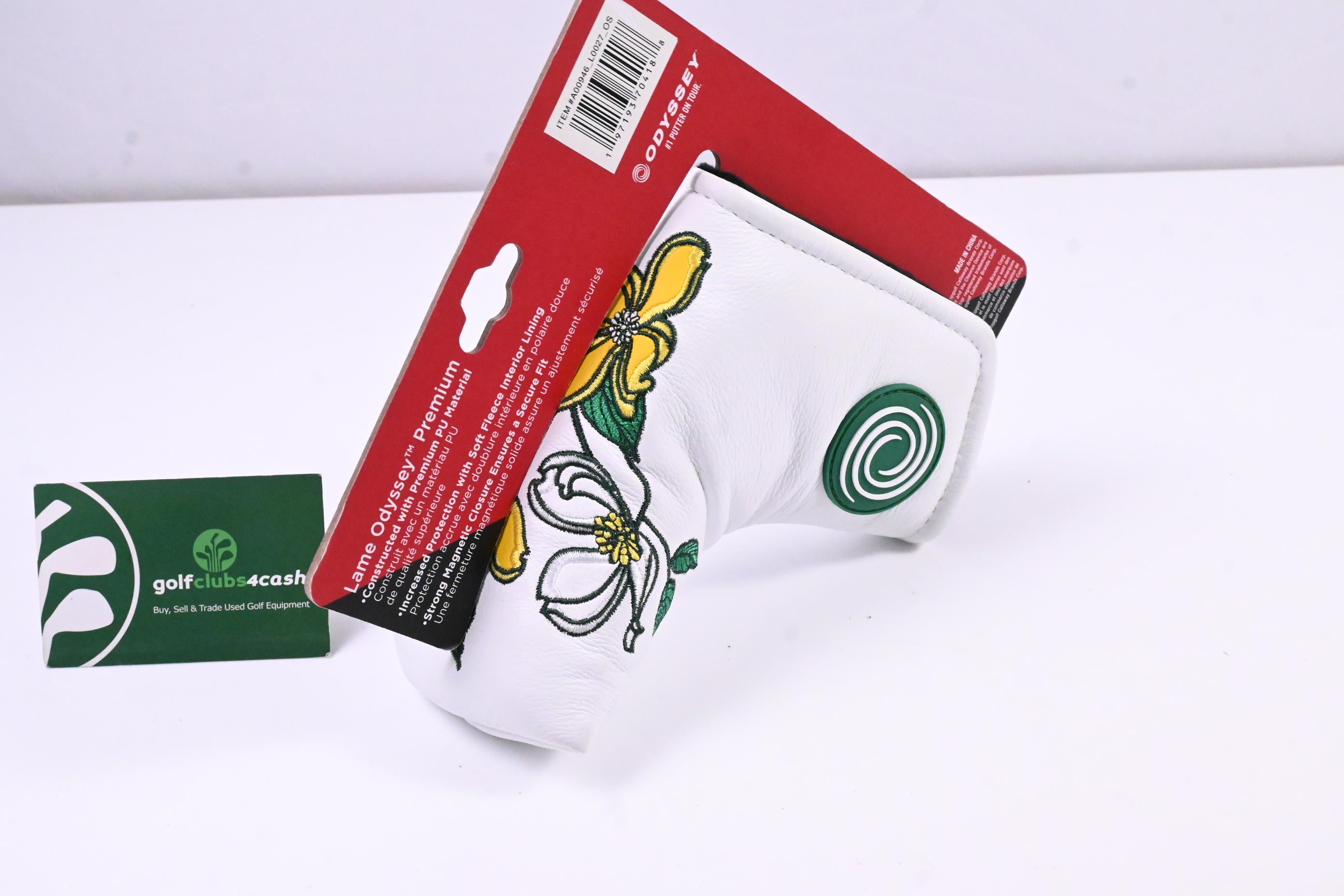 Odyssey 2025 Masters Putter Headcover / Blade / White