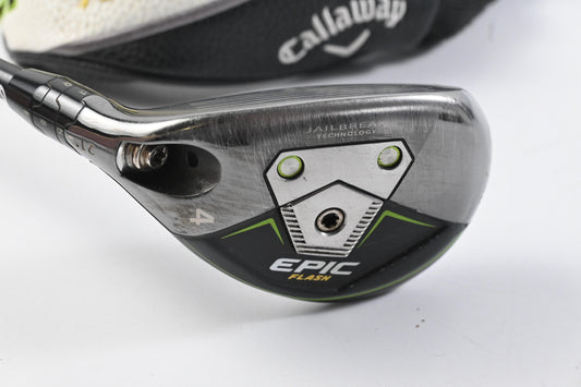 Left Hand Callaway Epic Flash #4 Hybrid / 21 Degree / Stiff Flex Tensei CK White