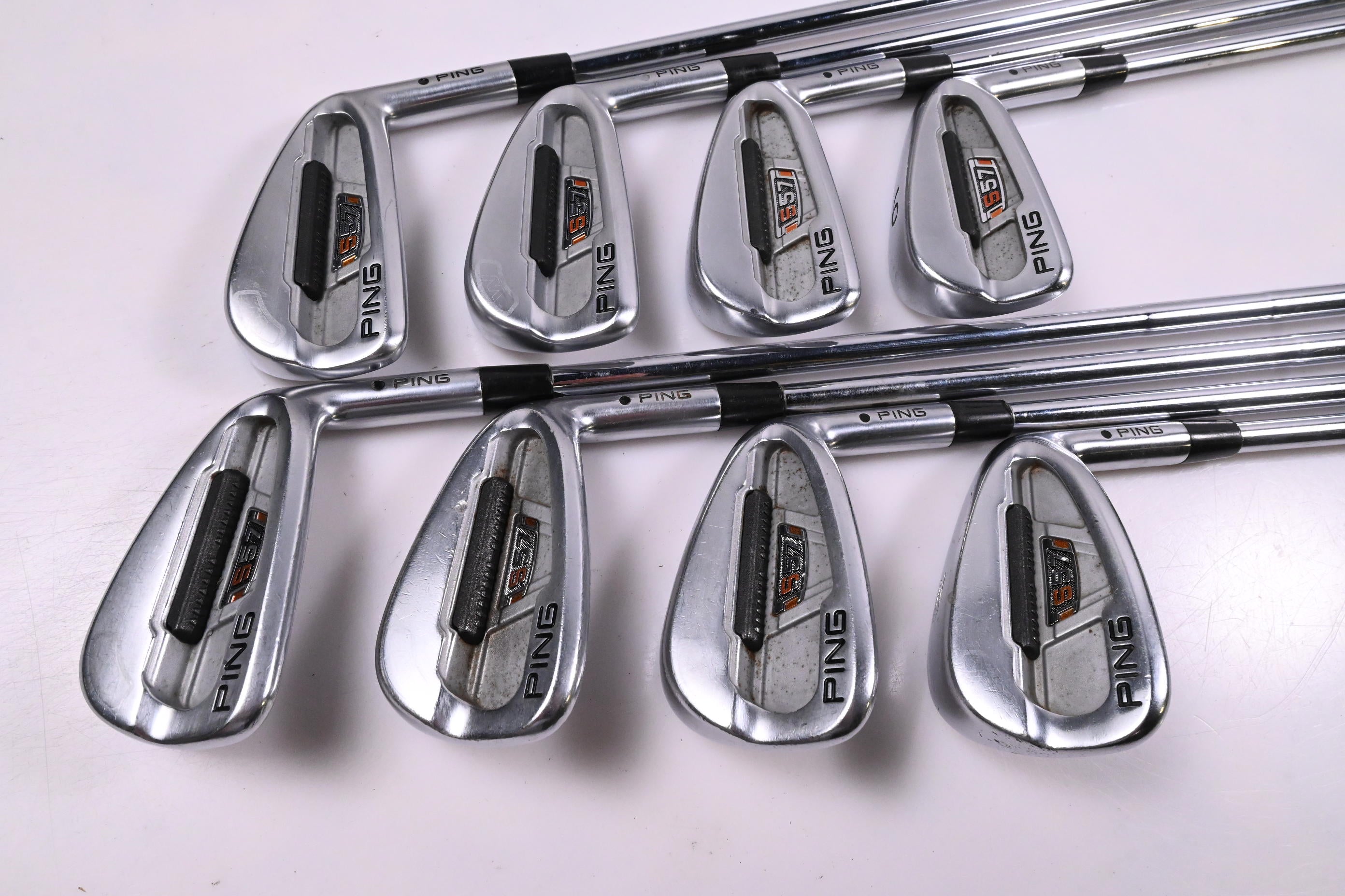Ping S57 Irons / 3-PW / Black Dot / Stiff Flex Dynamic Gold S300 Shafts