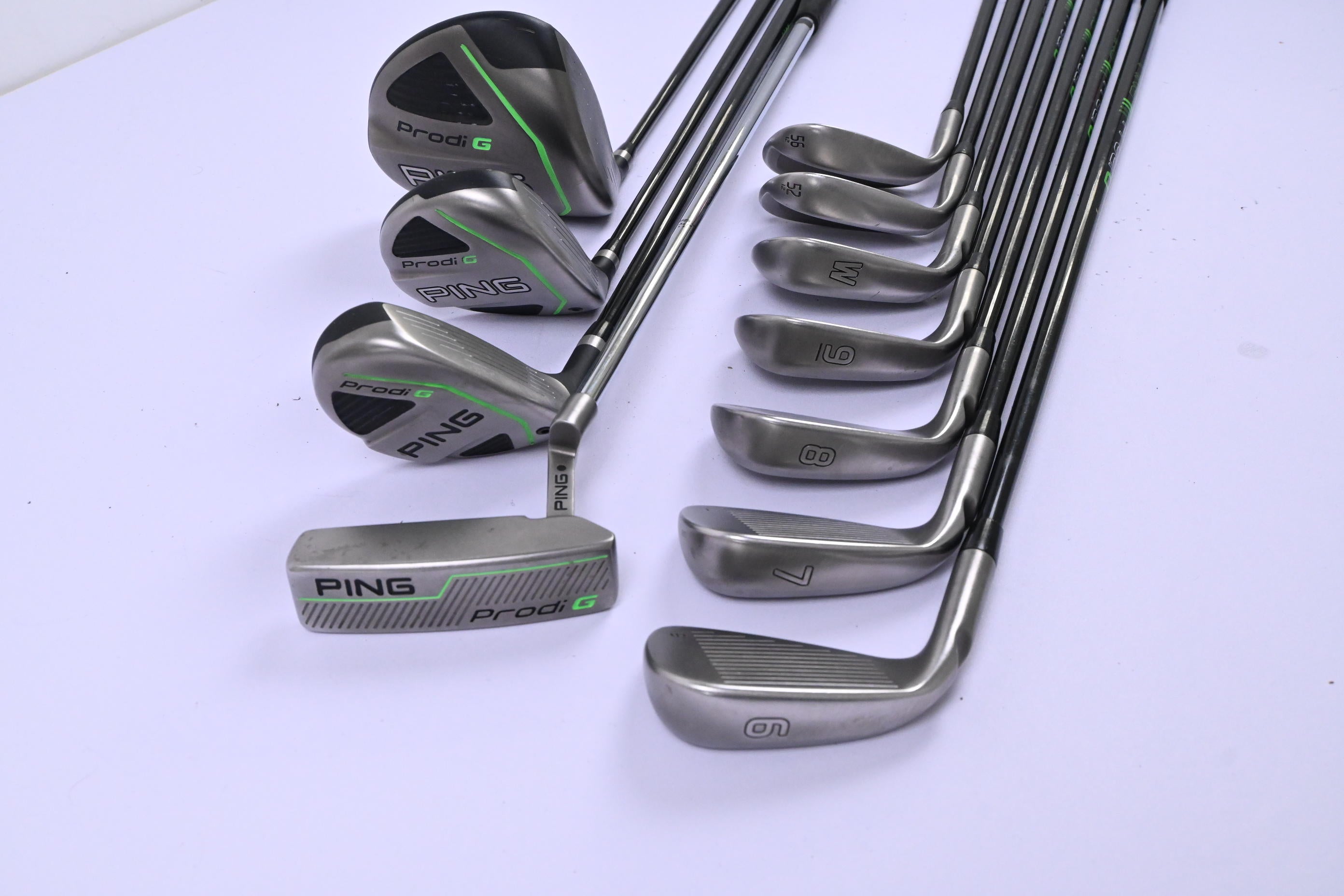 Junior Ping Prodi G Package Set / Black Dot / Woods, Irons, Putter, Bag