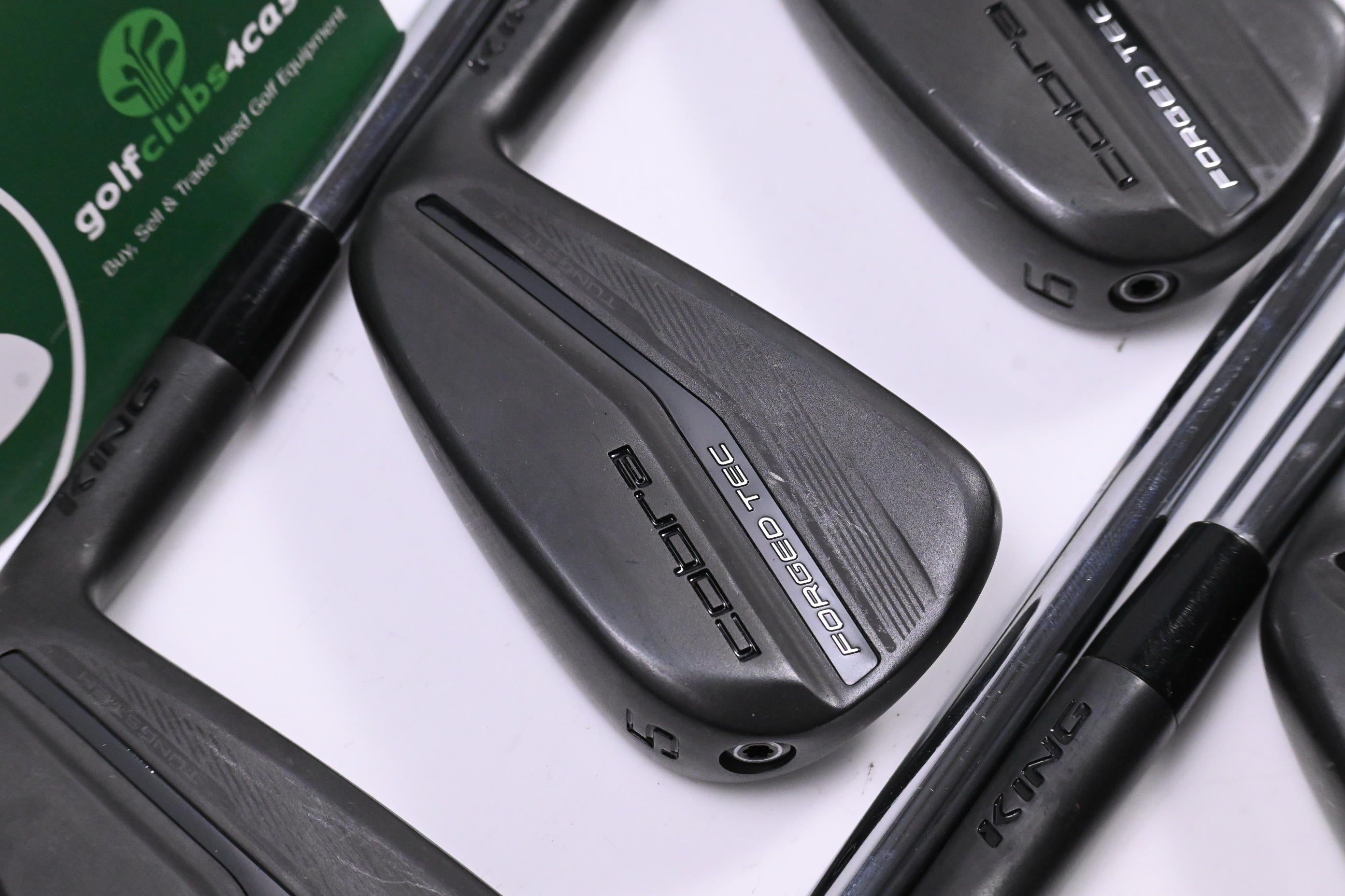 Cobra King Forged Tec X 2023 Black Irons / 4-PW / Stiff Flex KBS $-Taper Lite