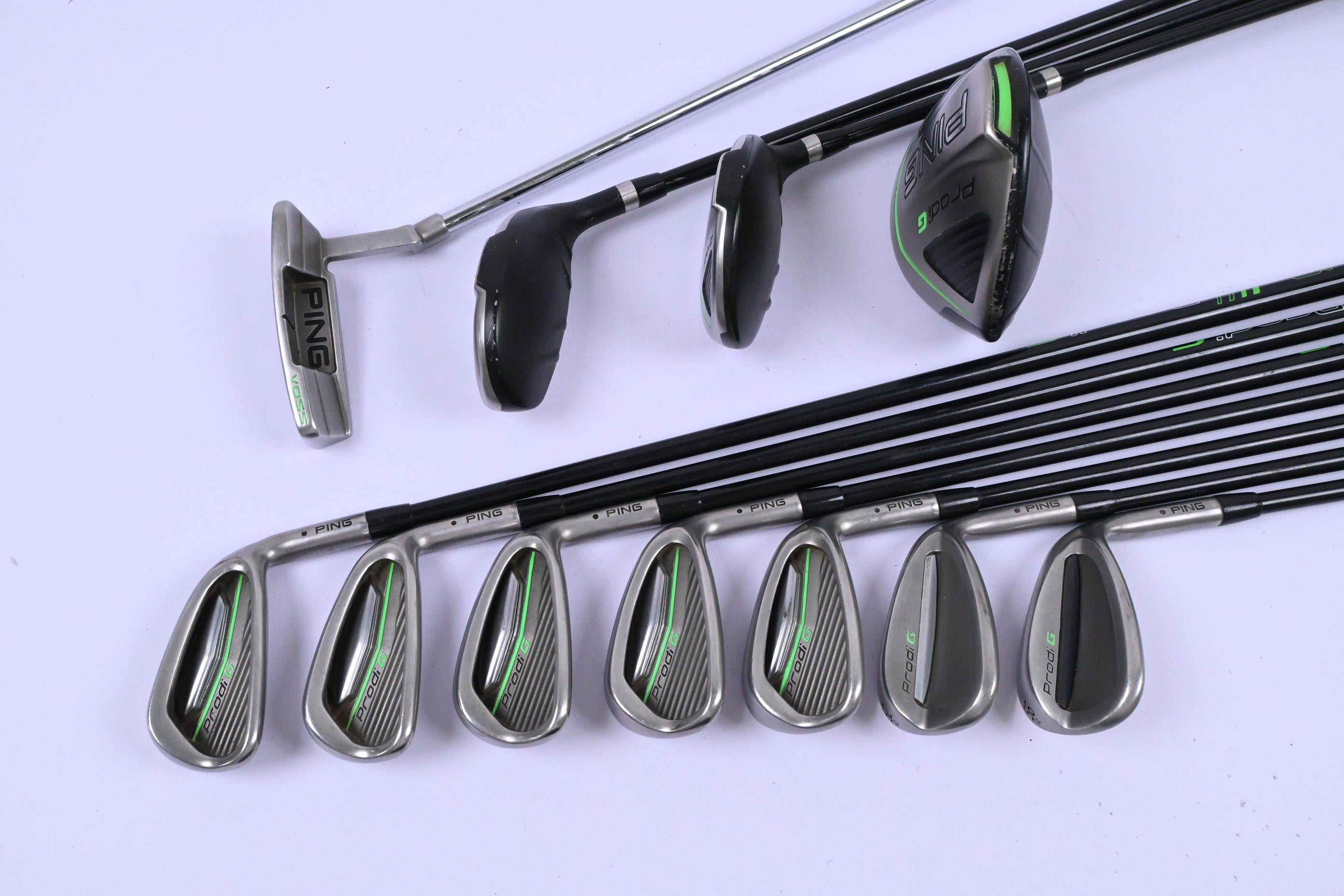 Junior Ping Prodi G Package Set / Black Dot / Woods, Irons, Putter