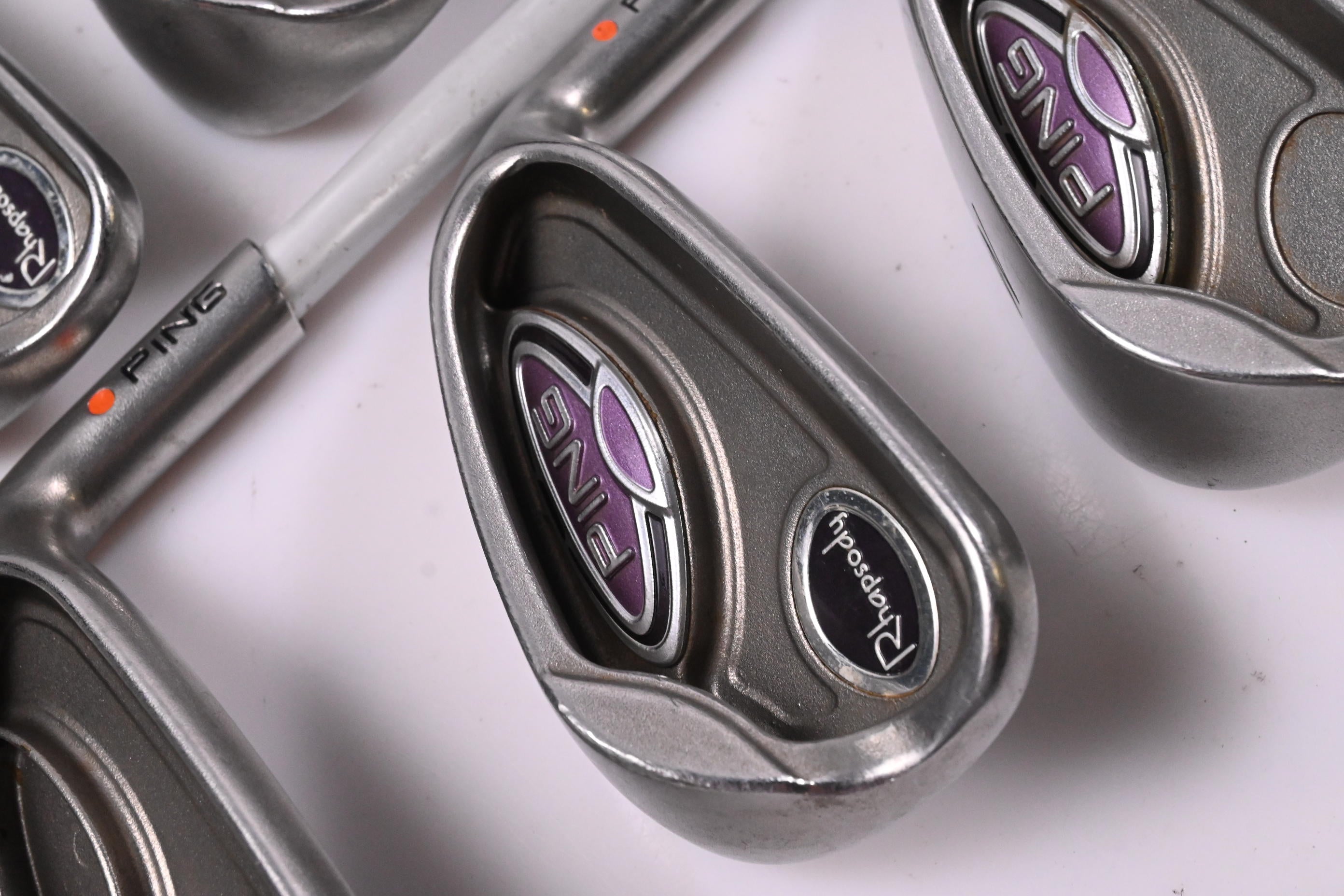 Ladies Ping Rhapsody Irons / 5-PW+SW / Orange Dot / Ladies Flex Ping TFC 129