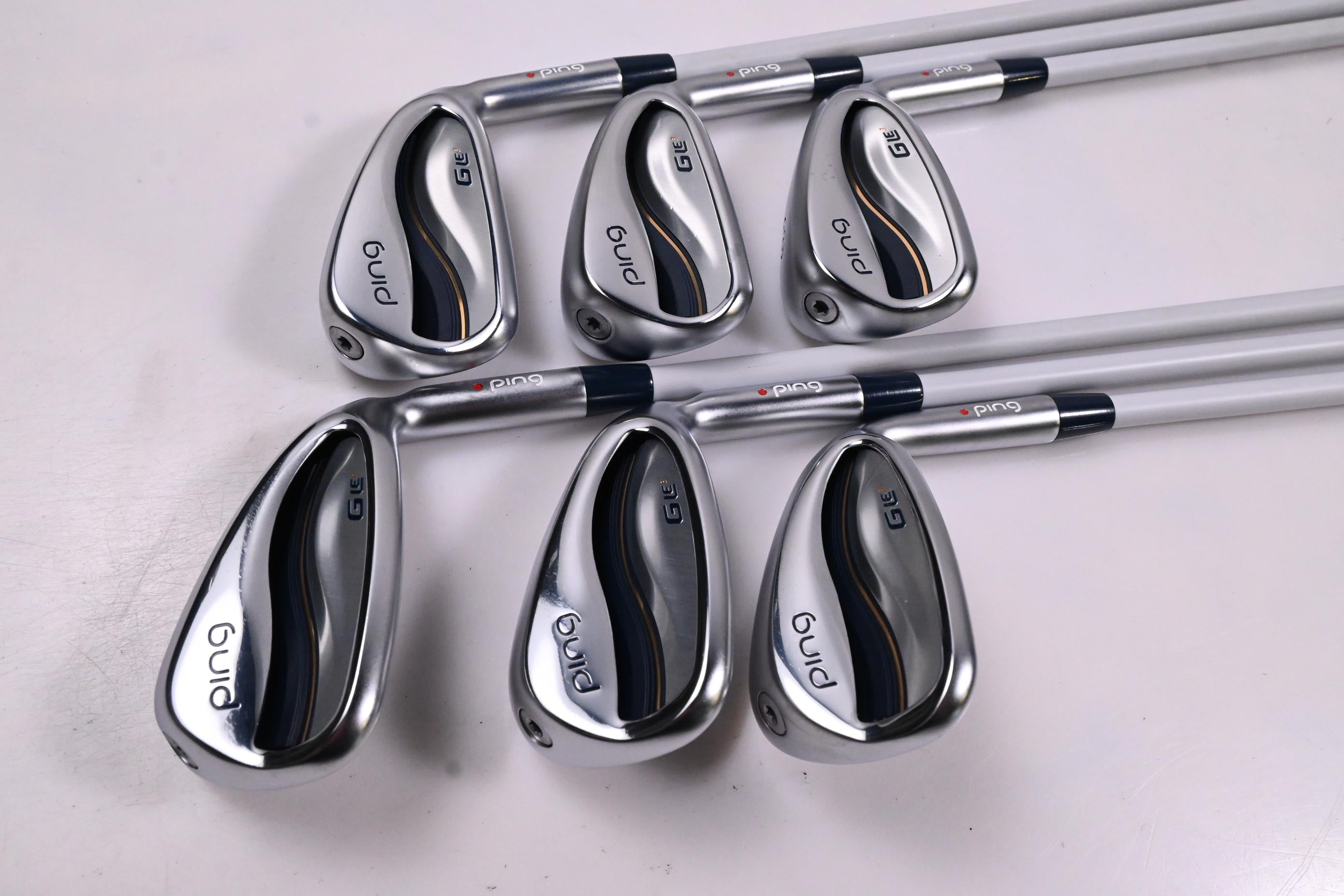 Ladies Ping G Le3 Irons / 6-PW+SW / Red Dot / Ladies Flex Ping ULT250 Shafts