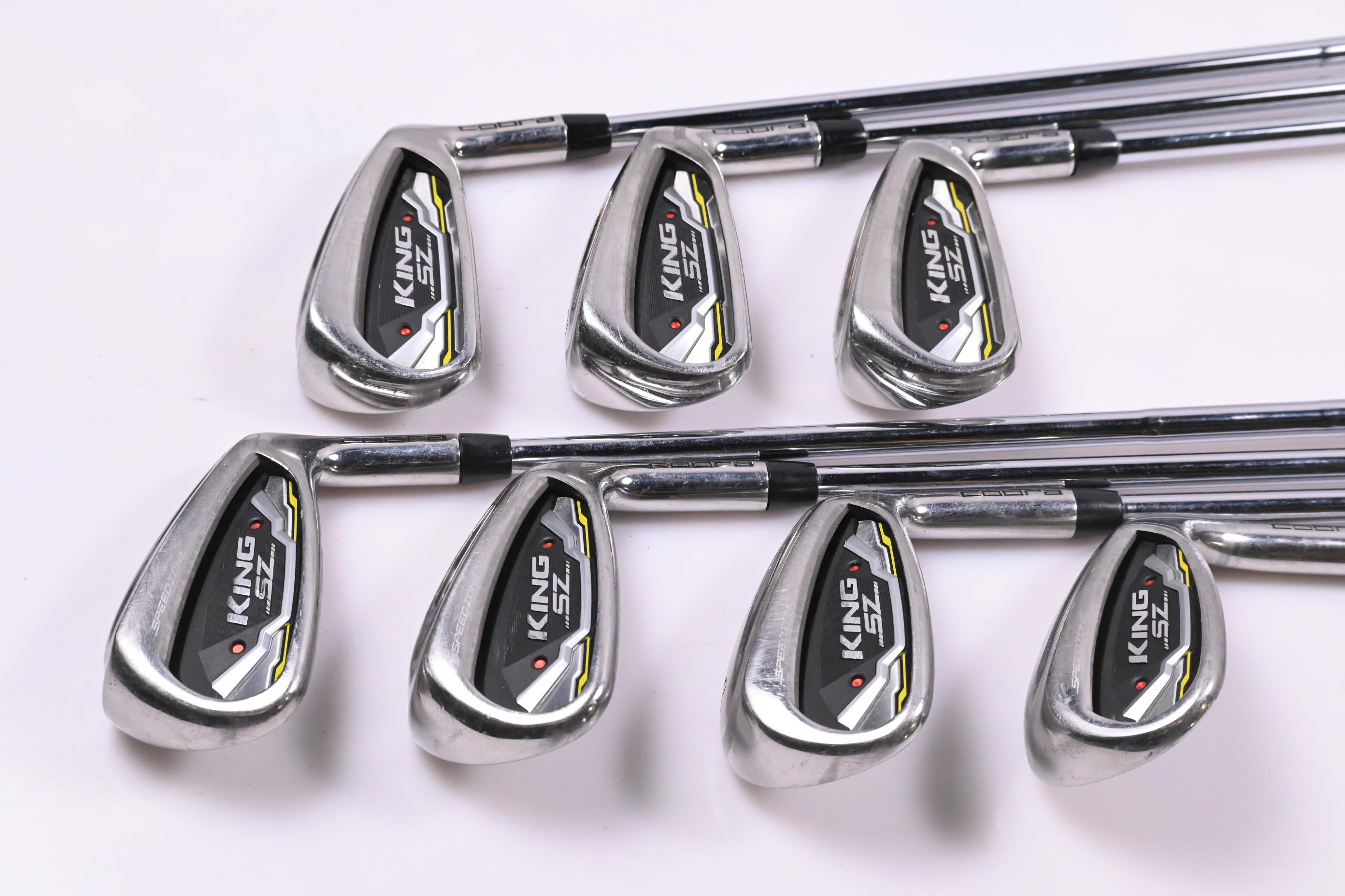 Cobra King Speedzone Irons / 5-PW+SW / Stiff Flex Cobra Shafts