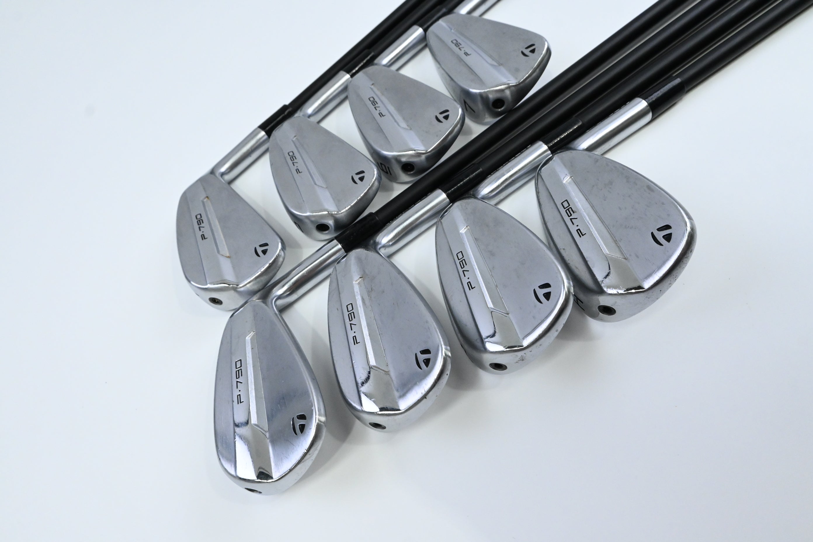 Taylormade P790 2025 Irons / 4-PW+AW / Stiff Flex KBS Reax White 75 Shafts