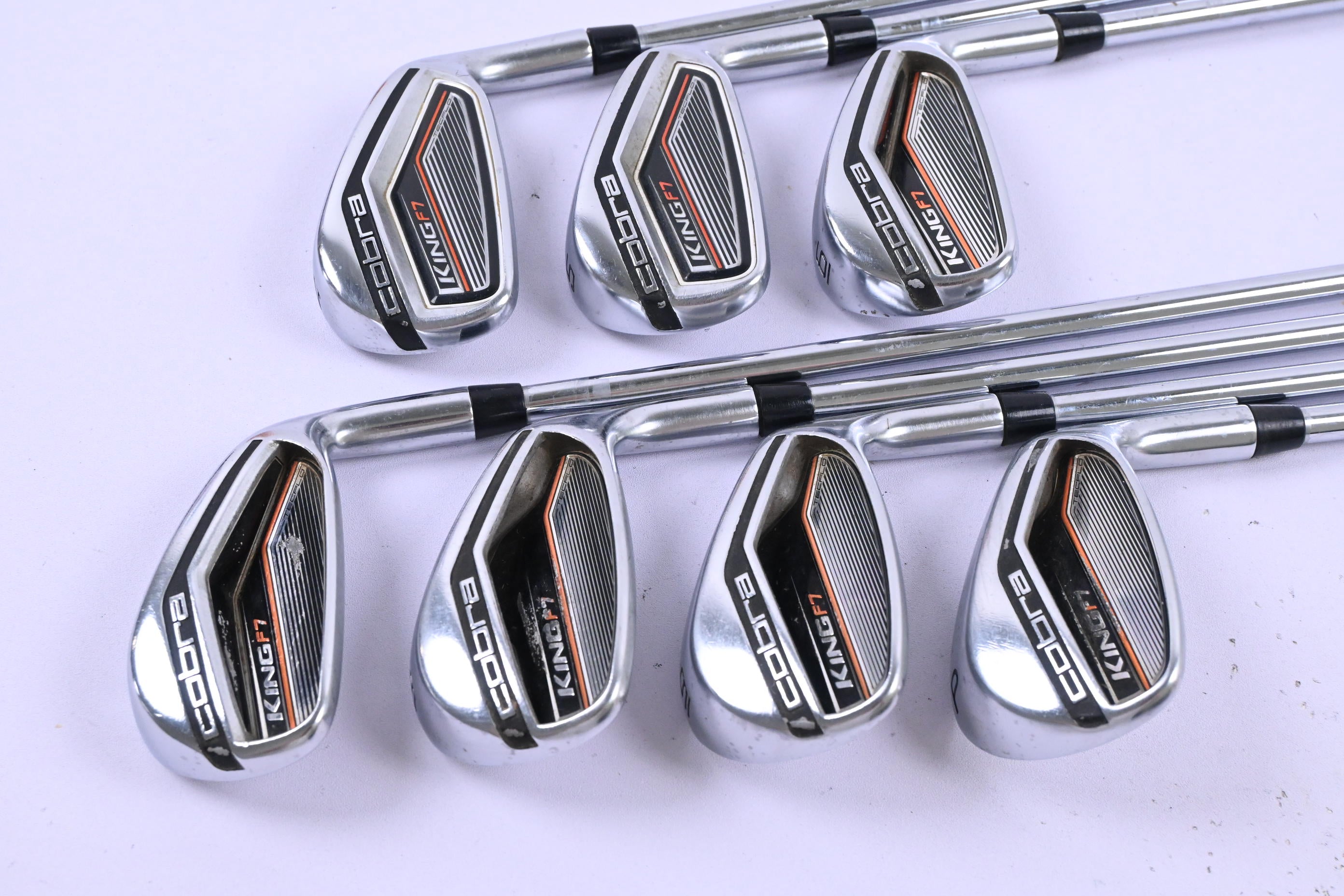 Cobra King F7 Irons / 4-PW / Stiff Flex Steel Shafts