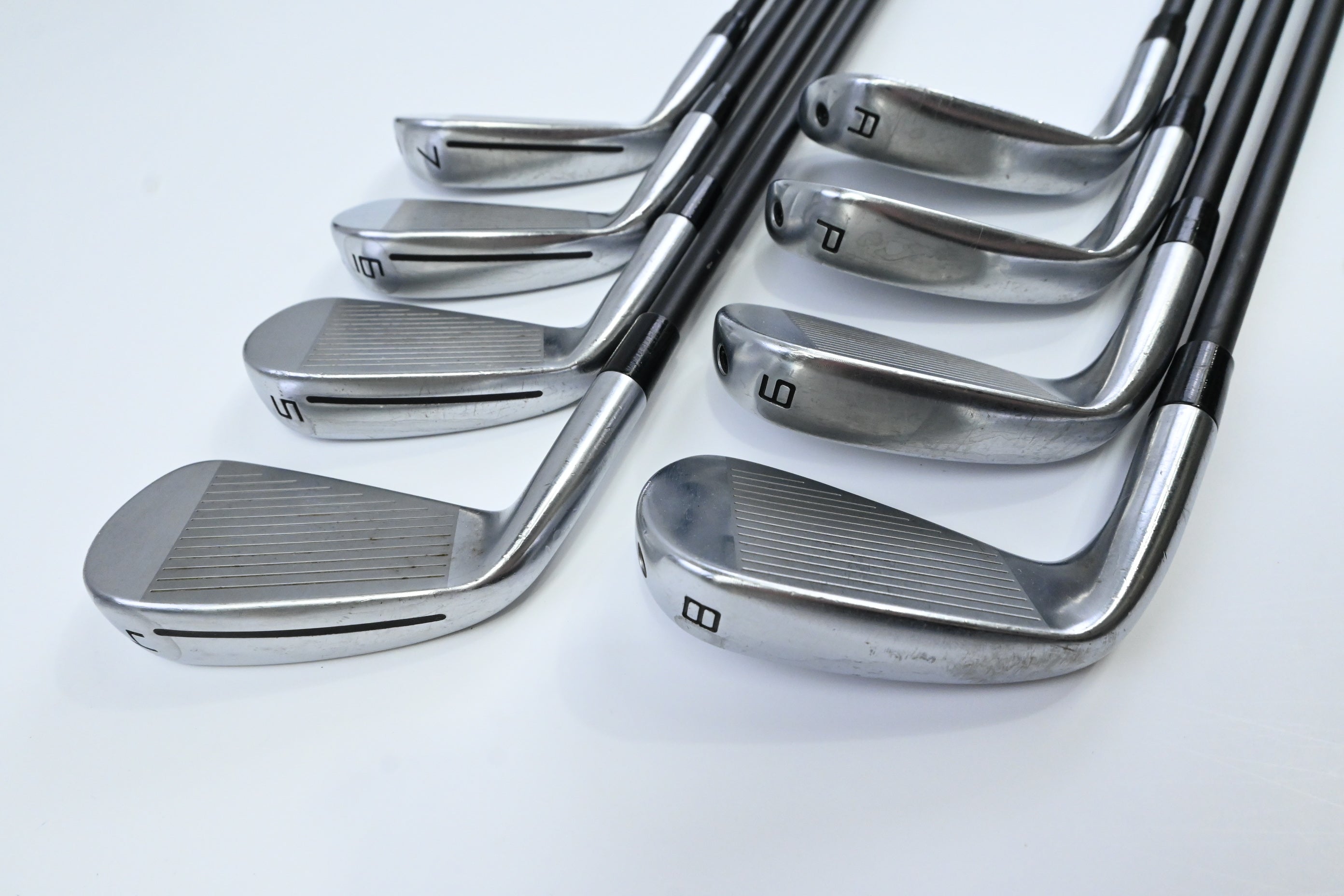 Taylormade P790 2025 Irons / 4-PW+AW / Stiff Flex KBS Reax White 75 Shafts
