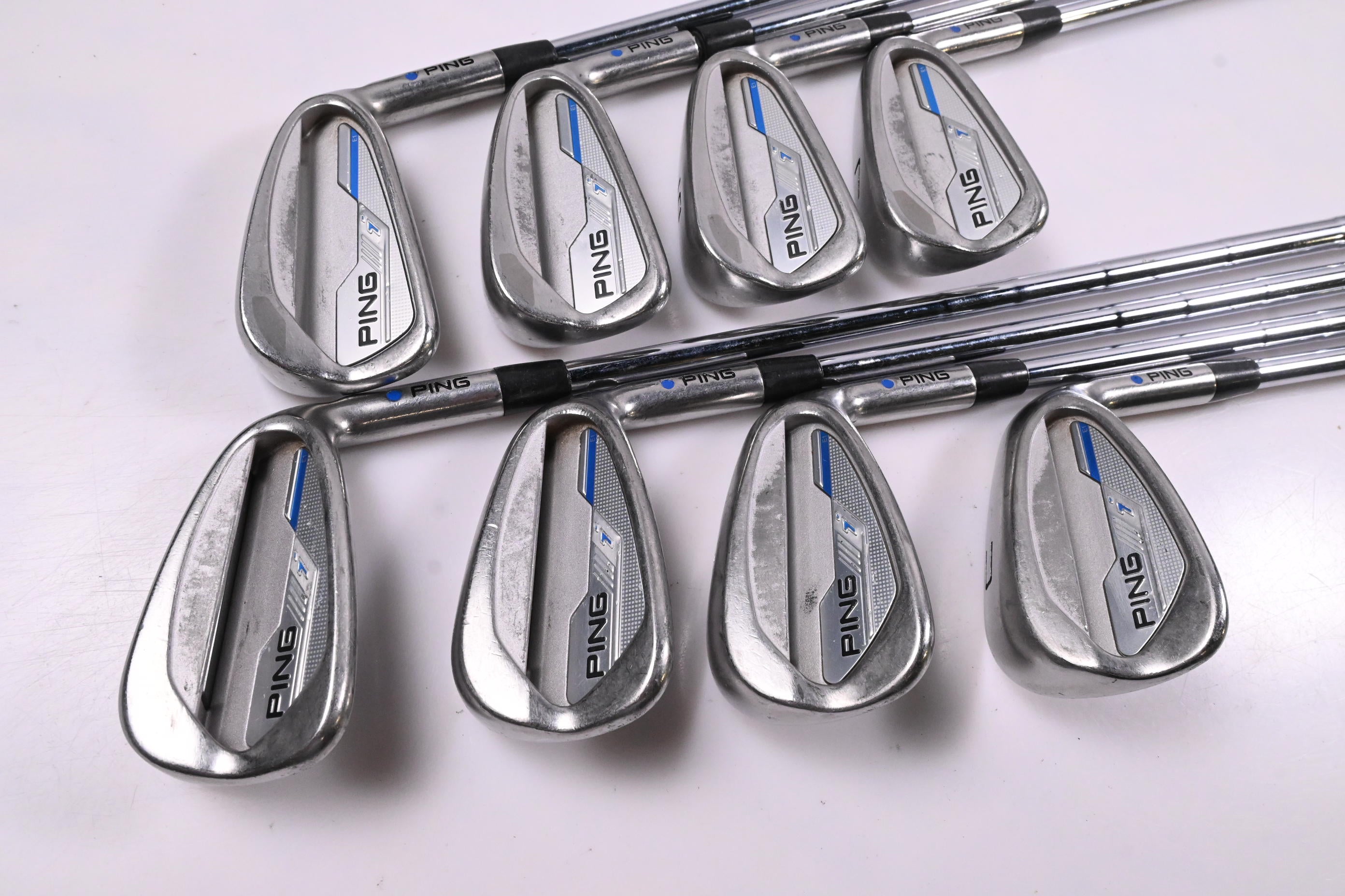 Ping i-Series E1 Irons / 4-PW+GW / Blue Dot / Stiff Flex Ping CFS Shafts