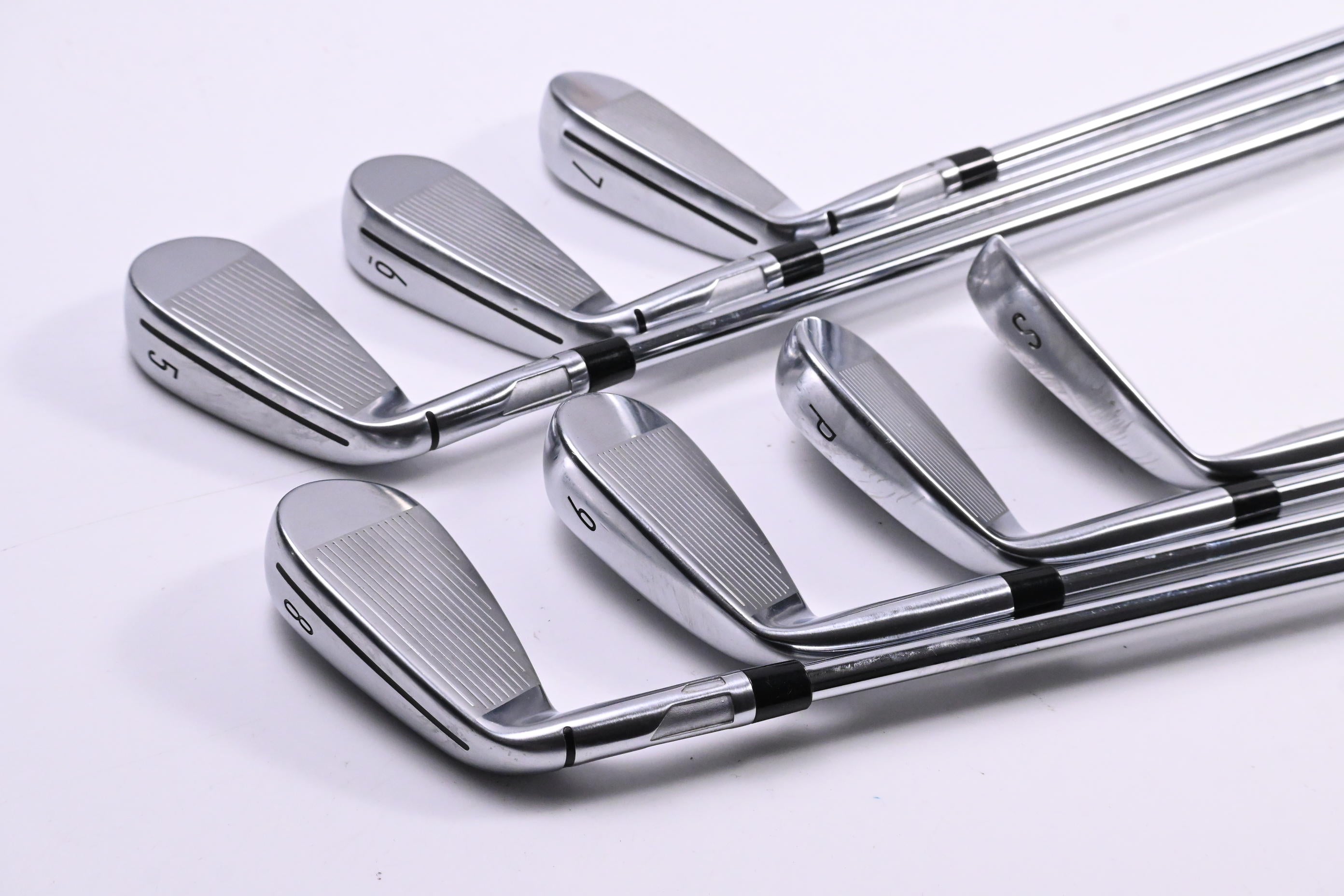 Taylormade Qi Irons / 5-PW+SW / Stiff Flex KBS MAX MT 85 Shafts