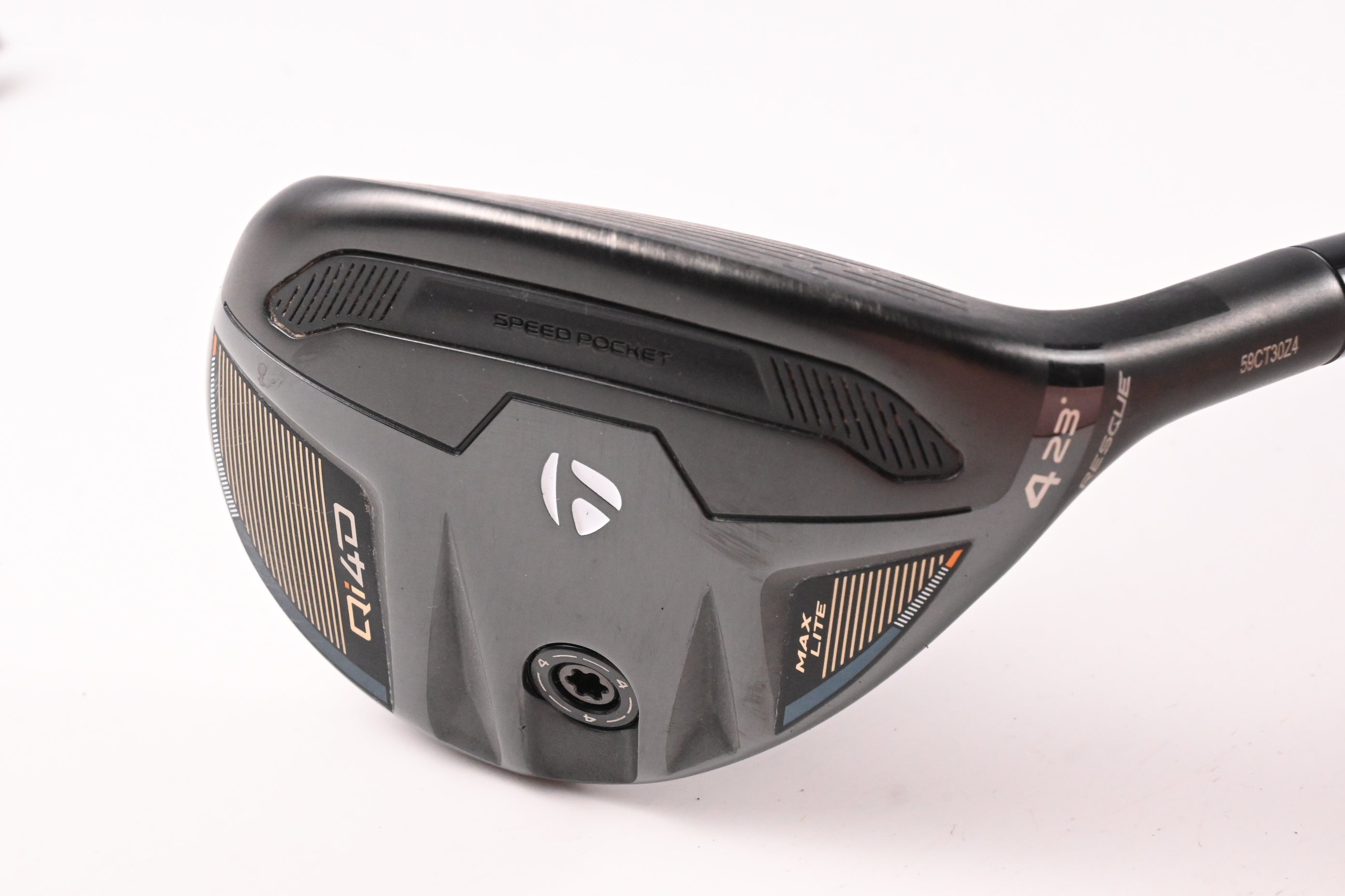 Taylormade Qi4D Max Lite #4 Hybrid / 23 Degree / Senior Flex REAX 45 Shaft