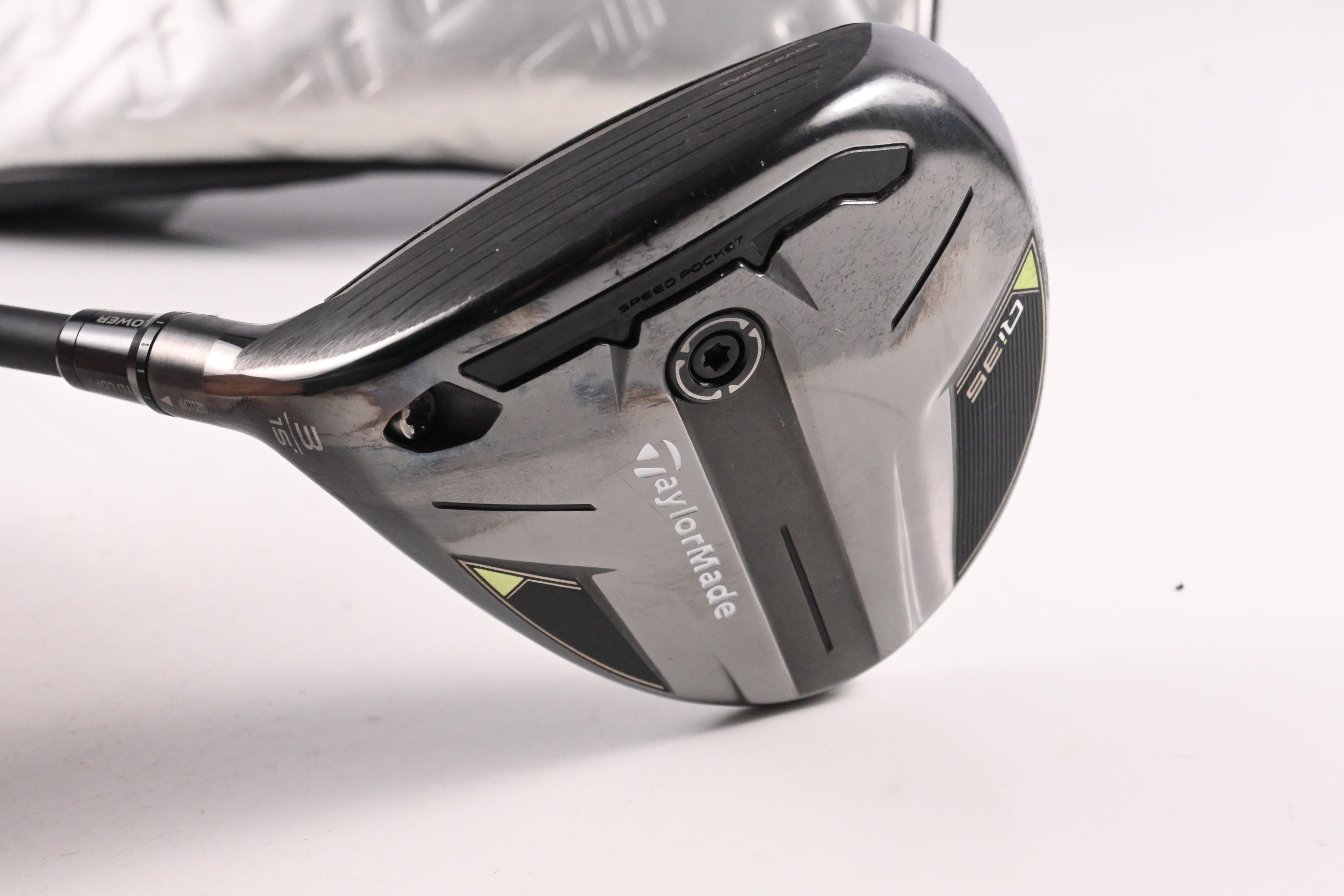 Left Hand Taylormade Qi35 #3 Wood / 15 Degree / Stiff Flex Ventus Blue 6 Shaft