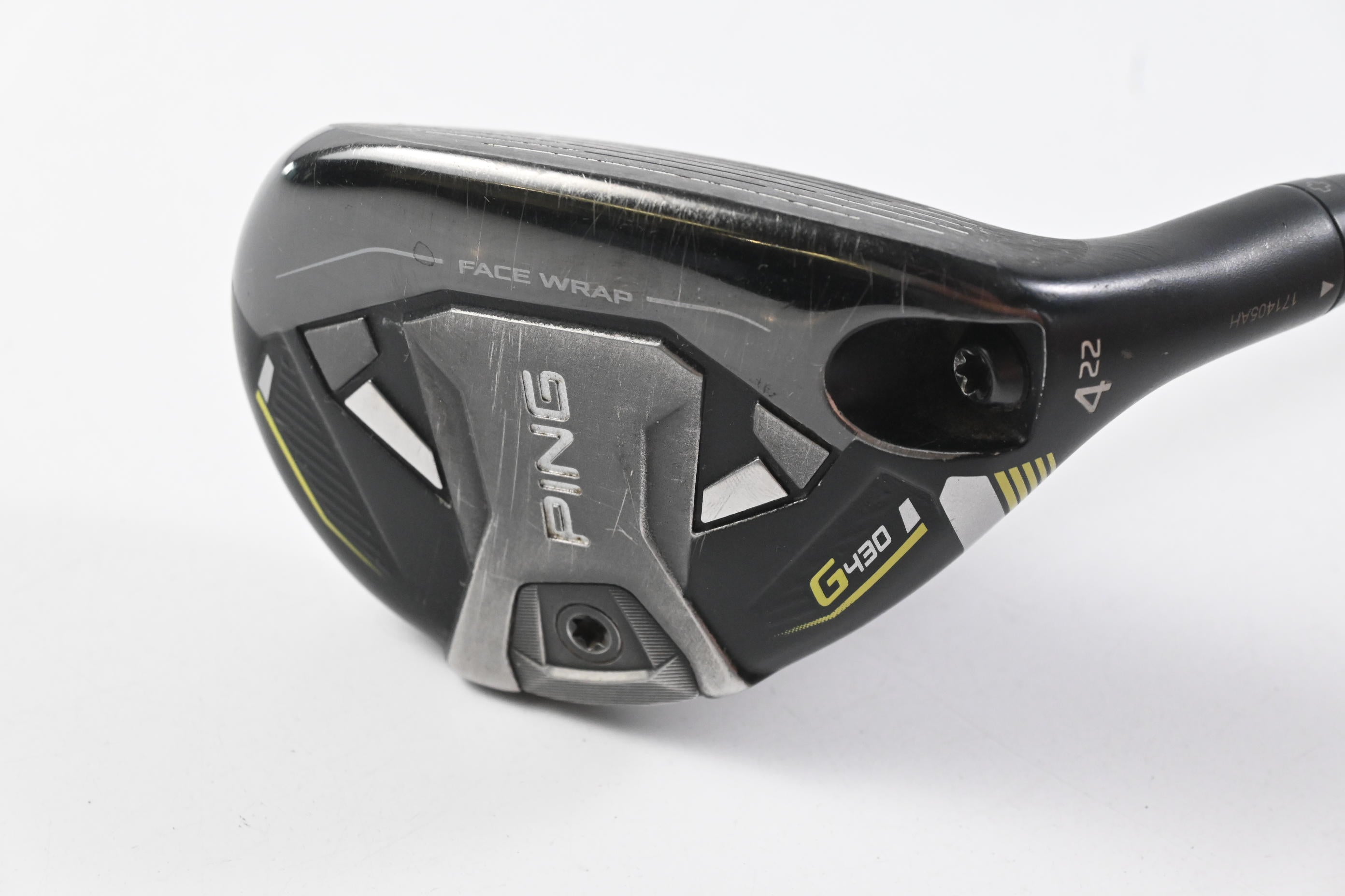 Ping G430 #4 Hybrid / 22 Degree / Stiff Flex Ping Alta CB Black 70 Shaft