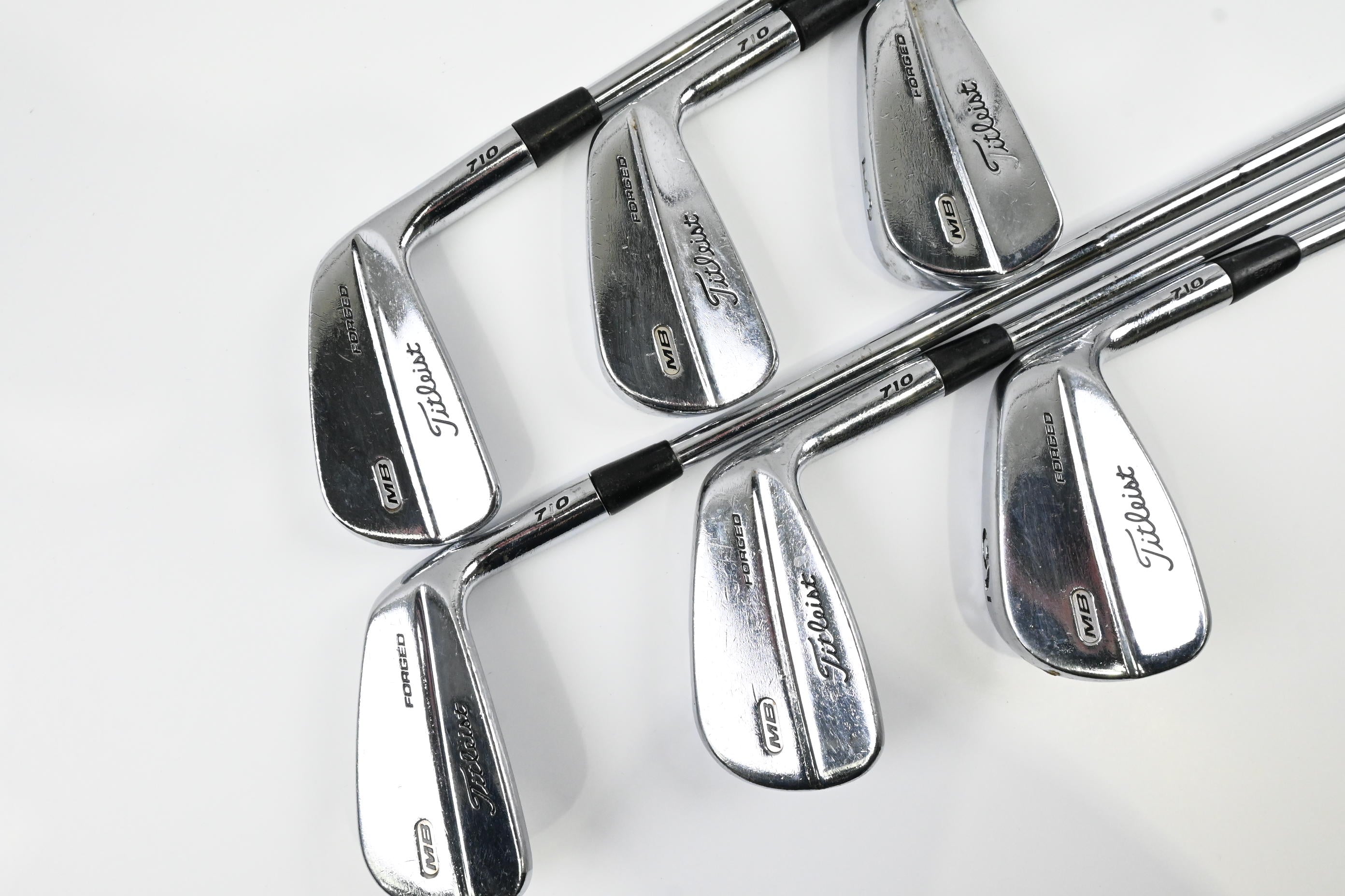 Titleist MB 710 Irons / 3-9i / Stiff Flex Steel Shaft / No 6i