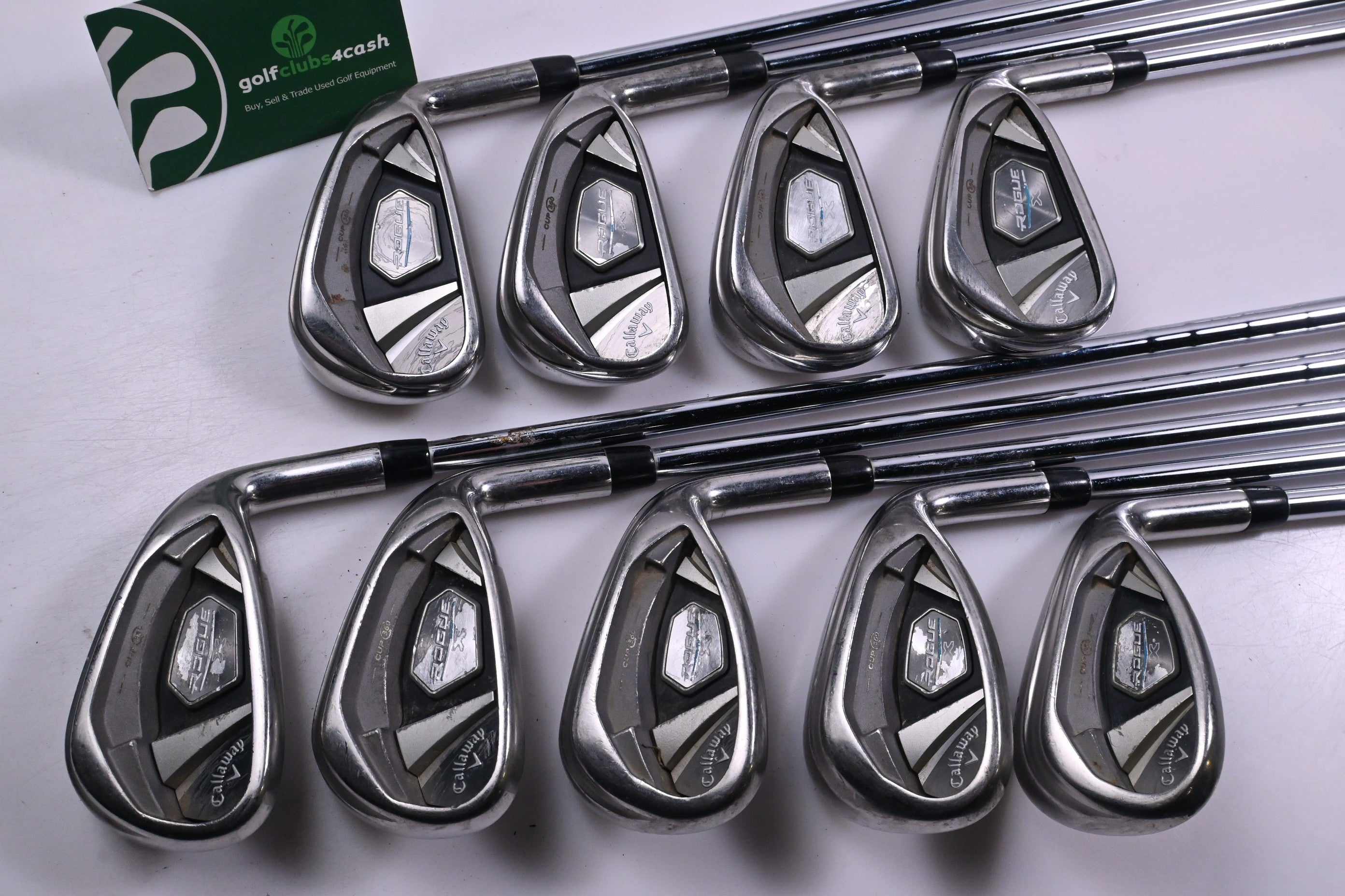 Callaway Rogue X Irons / 4-PW+GW+SW / Regular Flex KBS MAX 90 Shafts