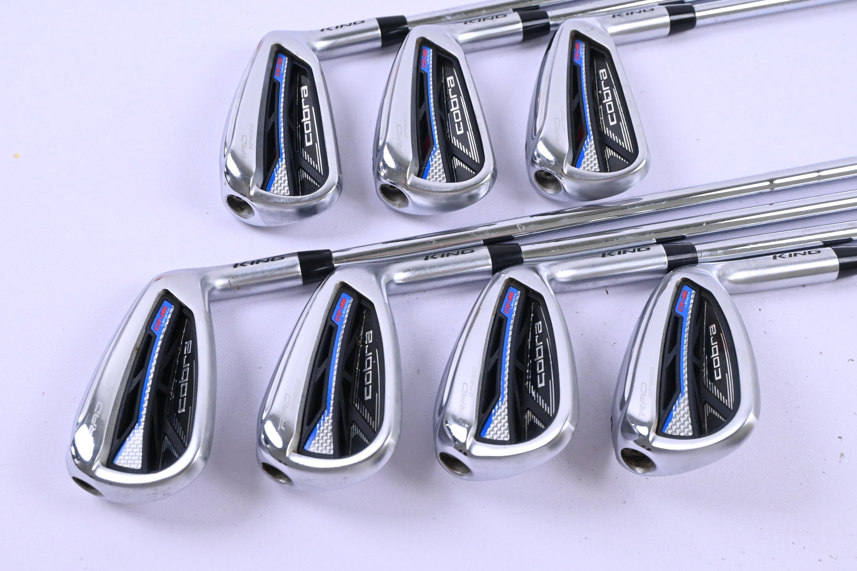 Cobra King Radspeed One Length Irons / 5-PW+GW / Regular Flex KBS Tour 110