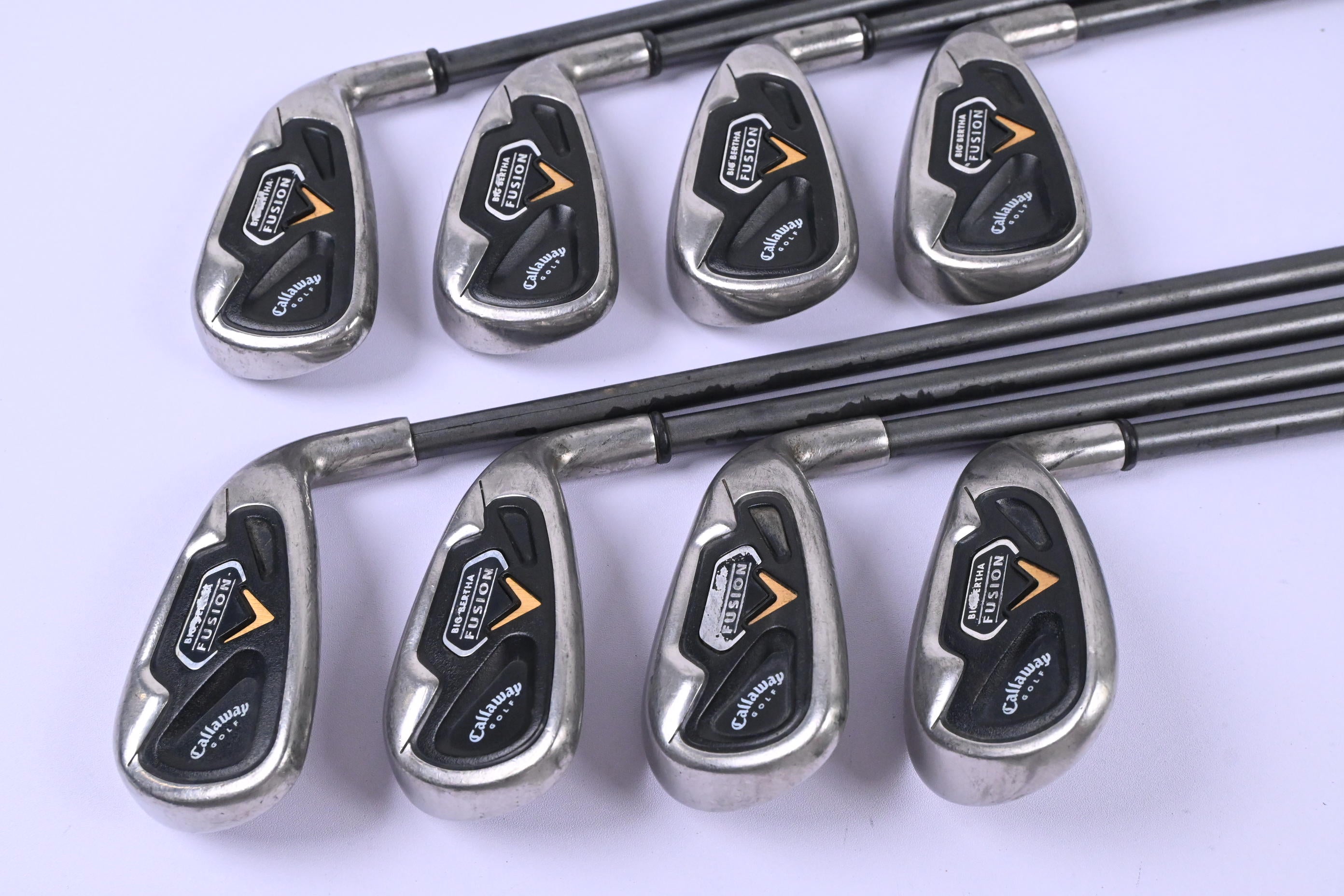 Callaway Big Bertha Fusion Irons / 4-PW+SW / Regular Flex RCH 75i Shafts