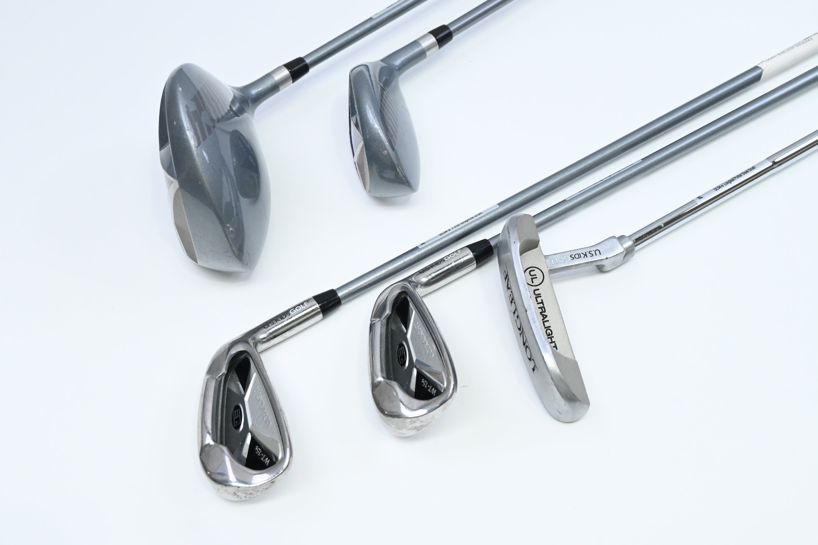 Junior US Kids WT-15 Package Set / Wood, Hybrid, Irons, Putter, Bag