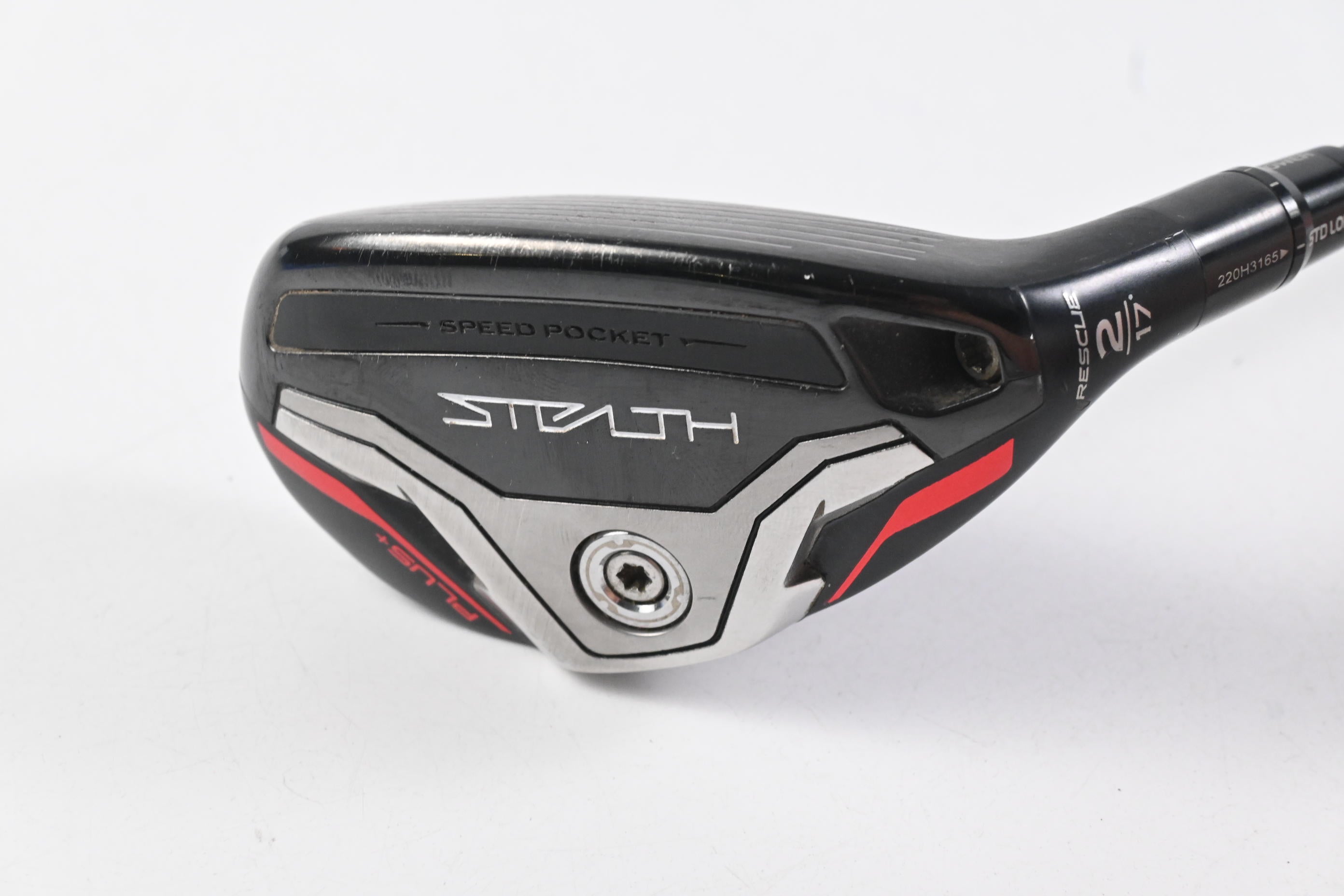 Taylormade Stealth Plus #2 Hybrid / 17 Degree / Stiff Flex HZRDUS Smoke Red RDX