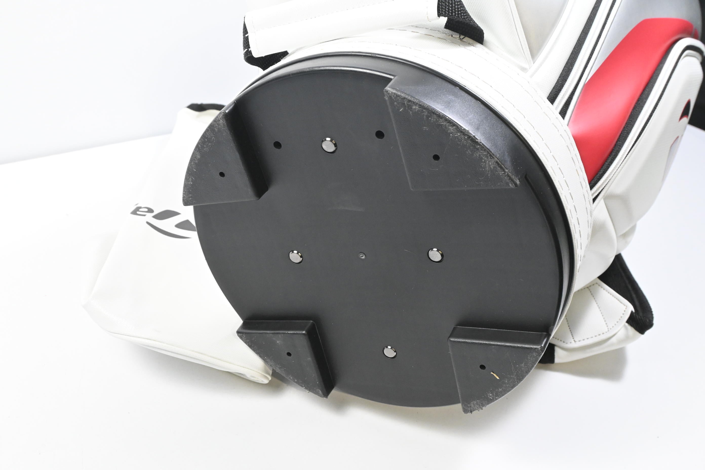 Taylormade Monaco Cart Bag / 14-Way Divider / White, Grey & Red