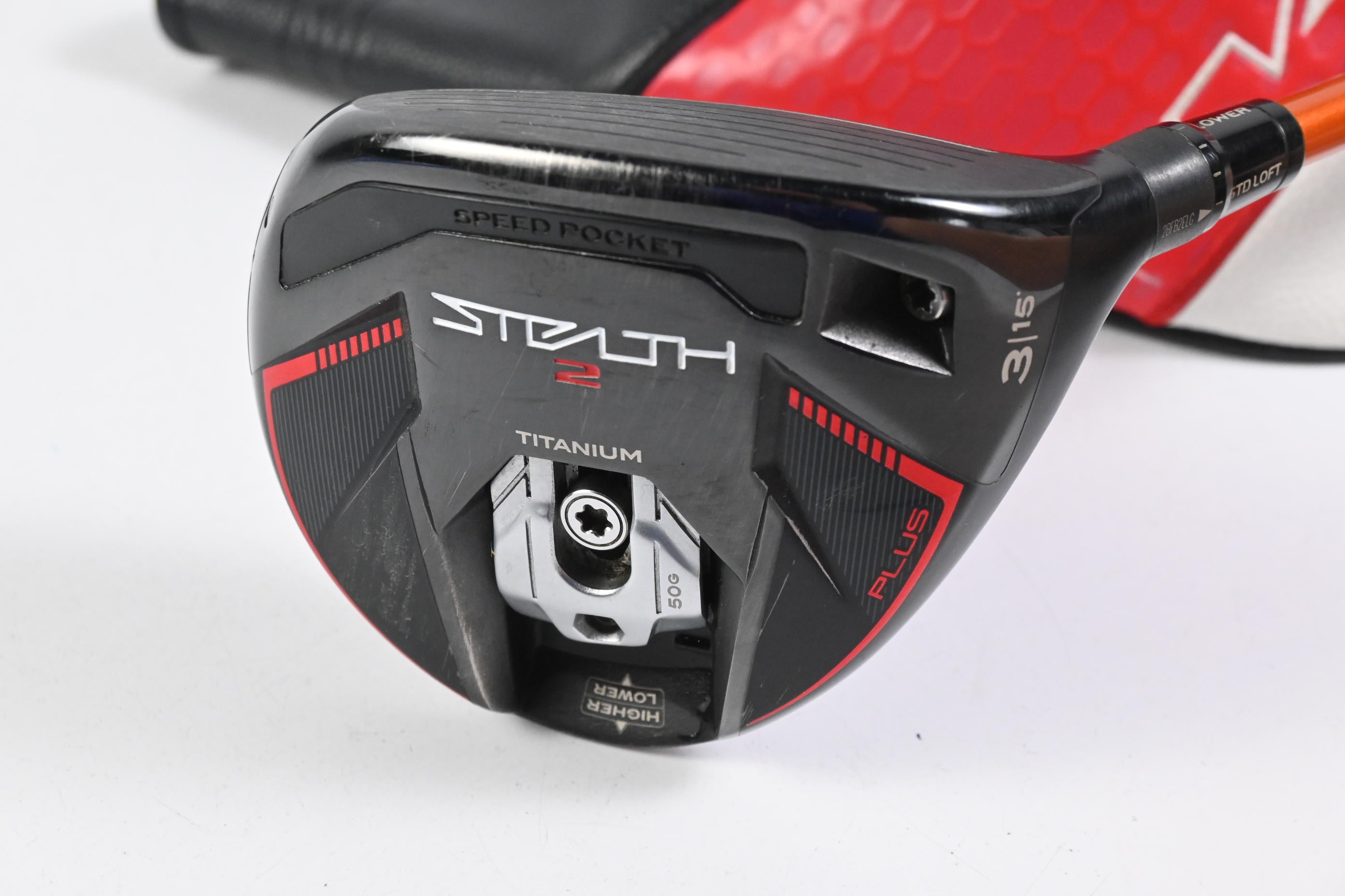 Taylormade Stealth 2 Plus #3 Wood / 15 Degree / Stiff Flex Tour AD DI-7 Shaft